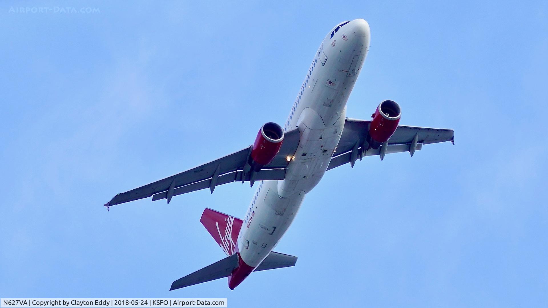 N627VA, 2006 Airbus A320-214 C/N 2851, SFO 2018.