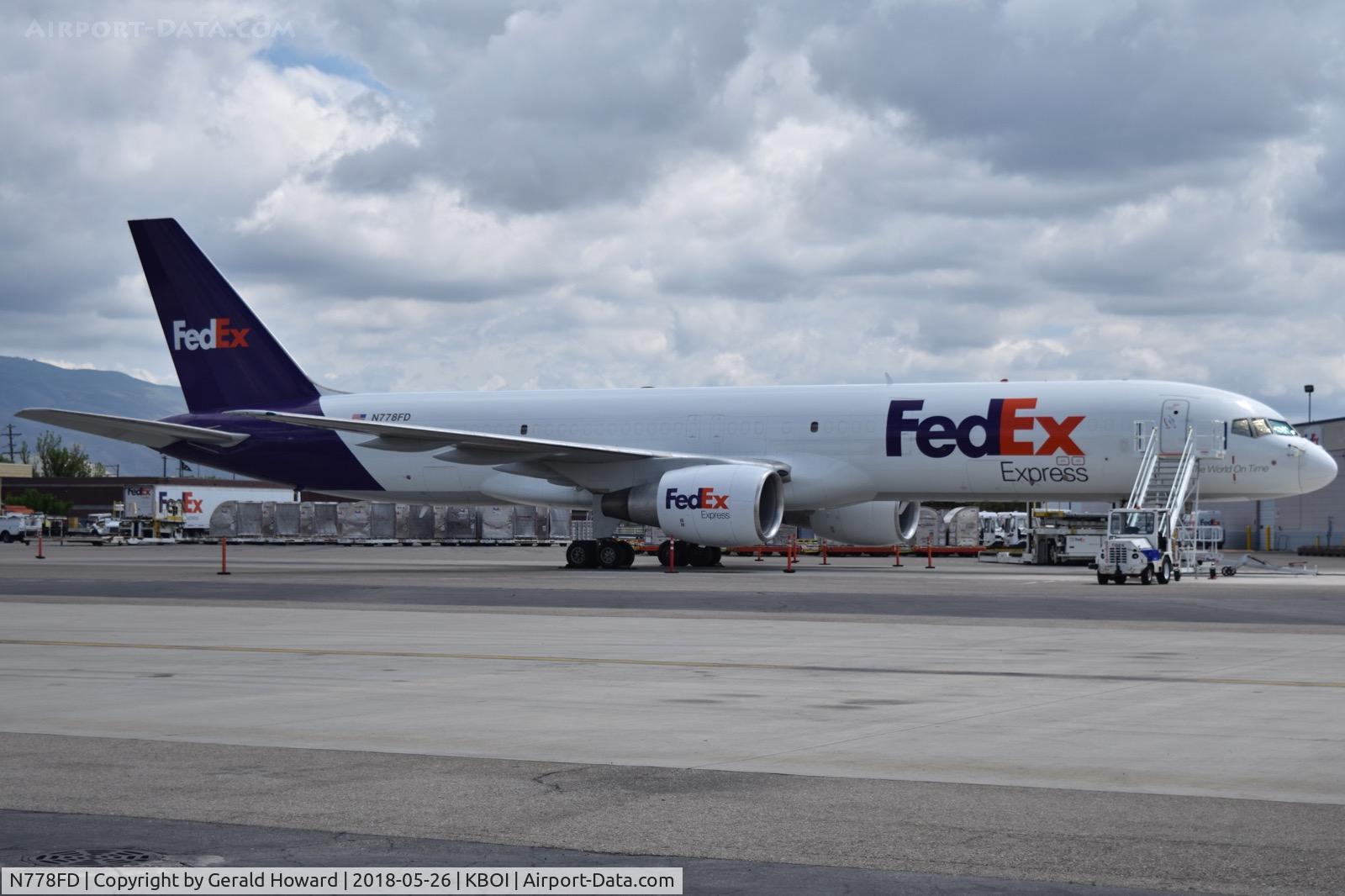 N778FD, 1991 Boeing 757-222(SF) C/N 25223, Parked on the Fed Ex ramp.