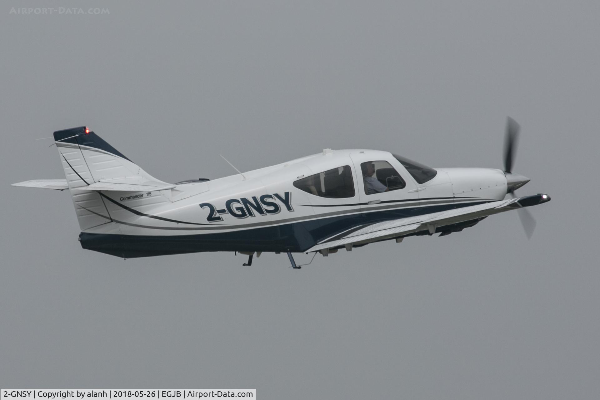 2-GNSY, 2000 Rockwell Commander 114B C/N 14679, Climbing out from a 09 departure