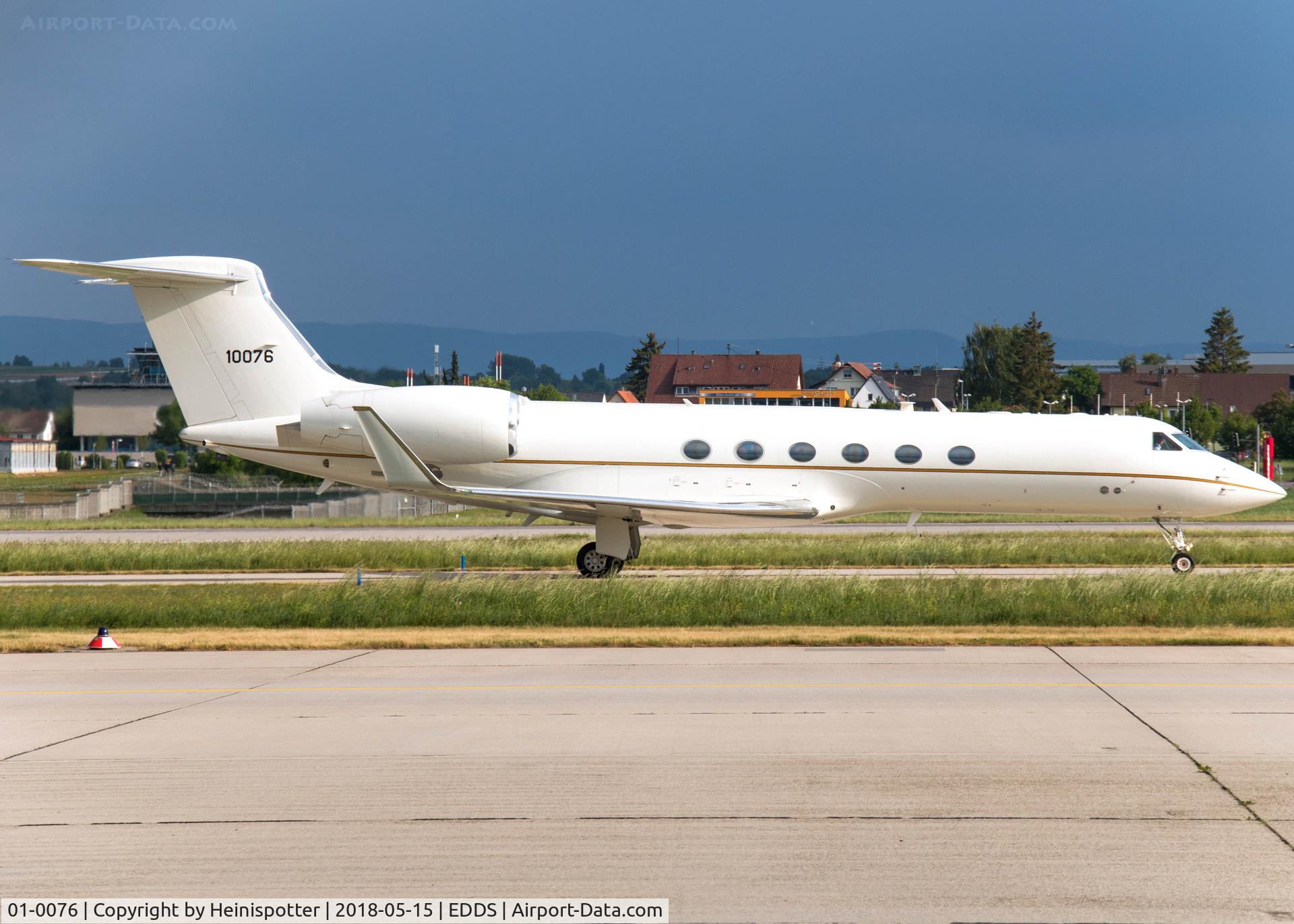 01-0076, 2001 Gulfstream Aerospace C-37A (G-V) C/N 645, 01-0076 (SPAR70) at Stuttgart Airport.