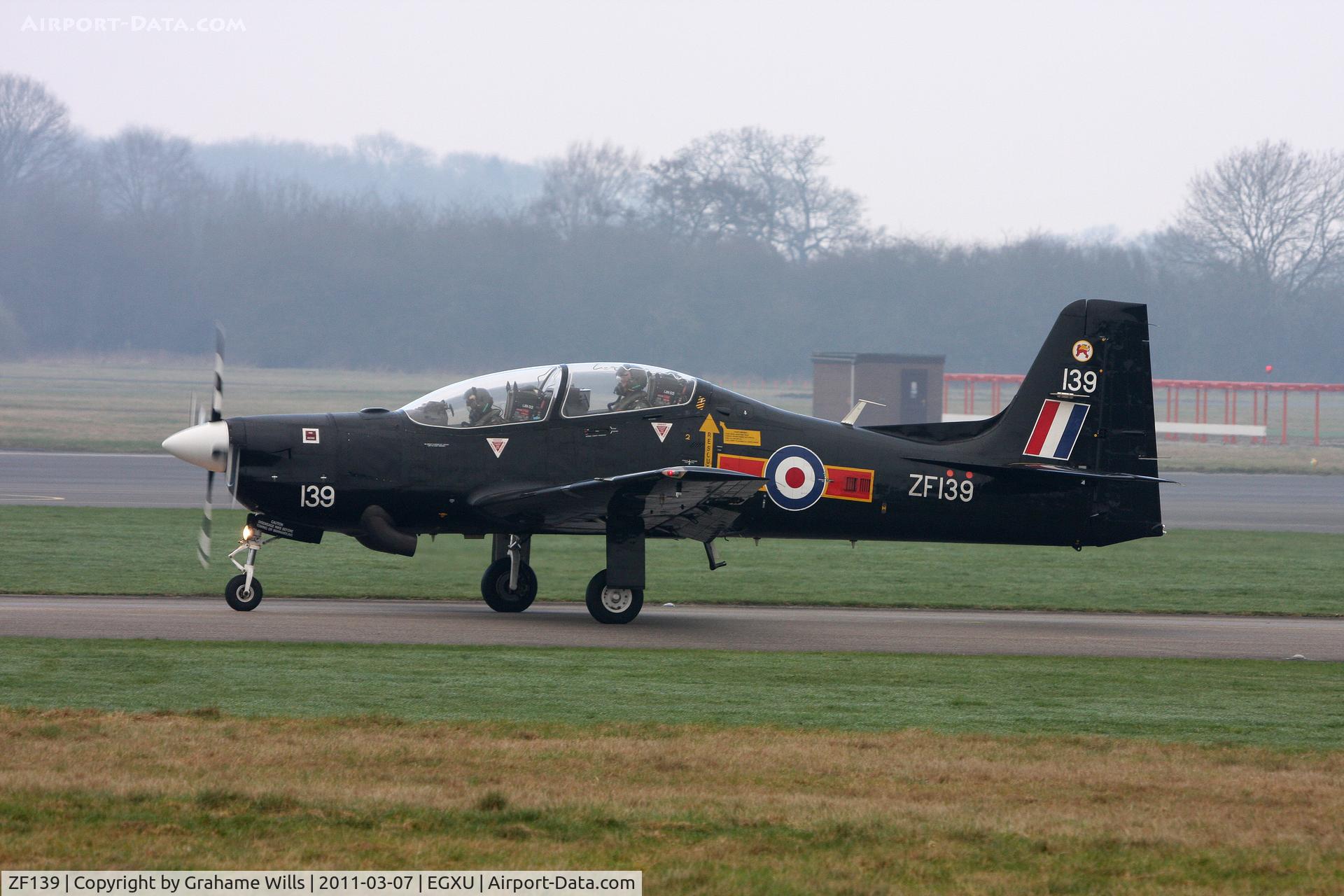 ZF139, 1988 Short S-312 Tucano T1 C/N S005/T5, Shorts Tucano T1 ZF139 1 FTS RAF Linton-on-Ouse 7/3/11