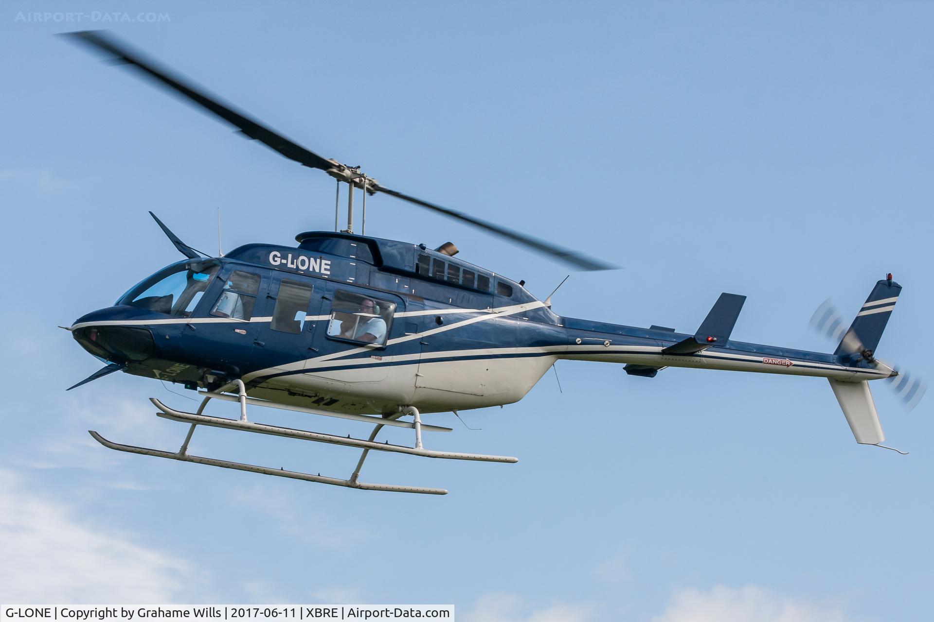 G-LONE, 1982 Bell 206L-1 LongRanger II C/N 45729, Bell 206L-1 G-LONE Central Helicopters Breighton 11/6/17