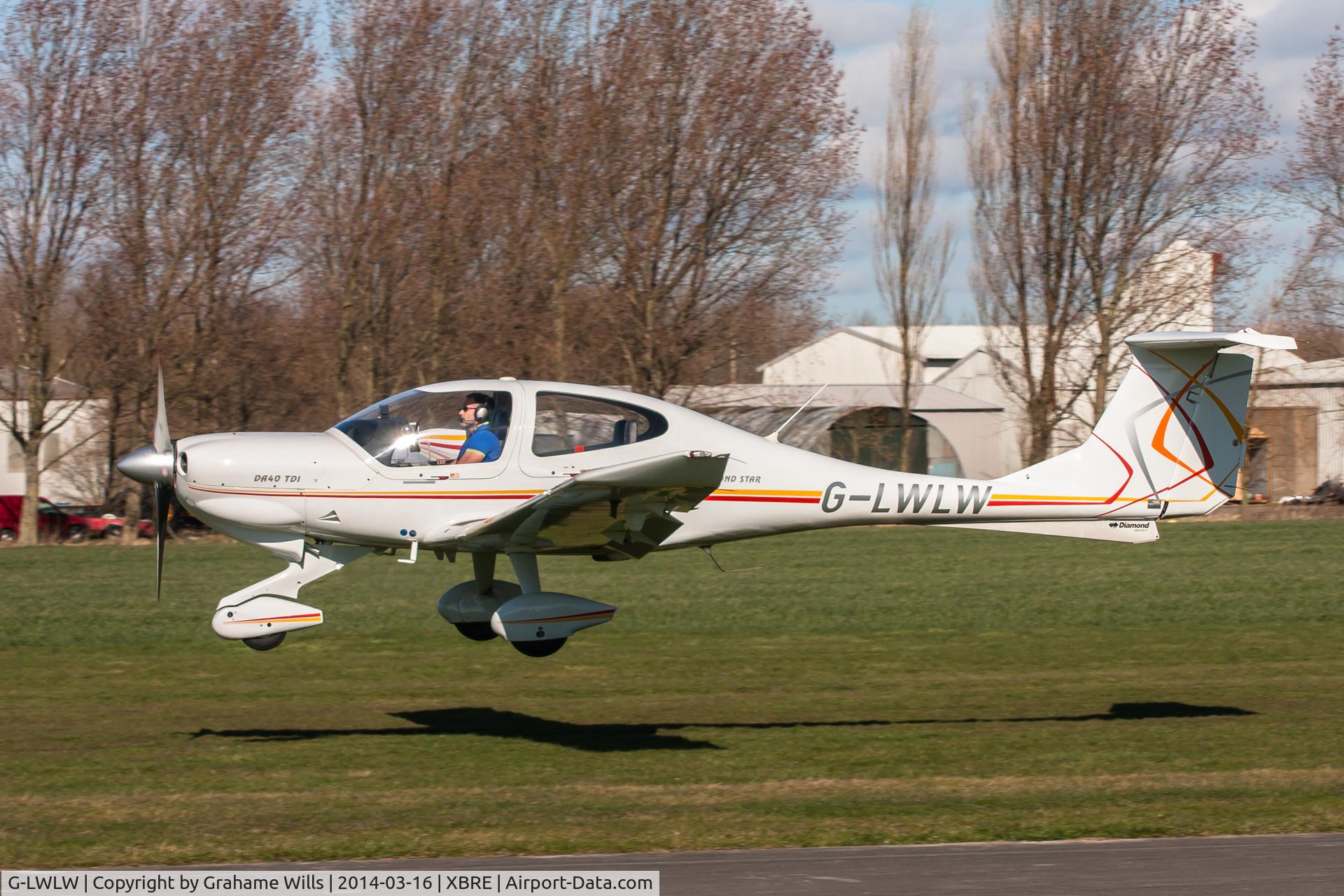 G-LWLW, 2003 Diamond DA-40D Diamond Star C/N D4.052, Diamond DA40D Star G-LWLW M.Wilkinson Breighton 16/3/14