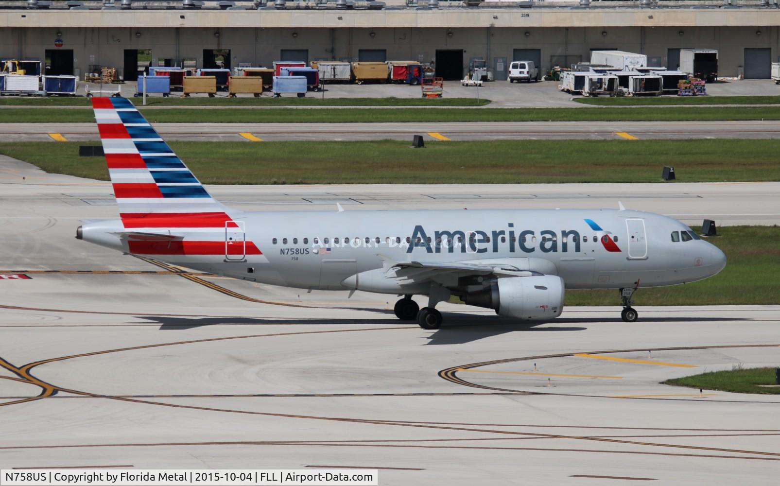 N758US, 2000 Airbus A319-112 C/N 1348, American