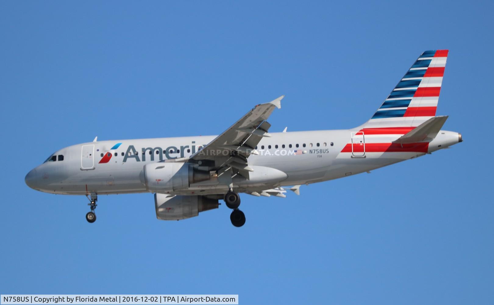 N758US, 2000 Airbus A319-112 C/N 1348, American