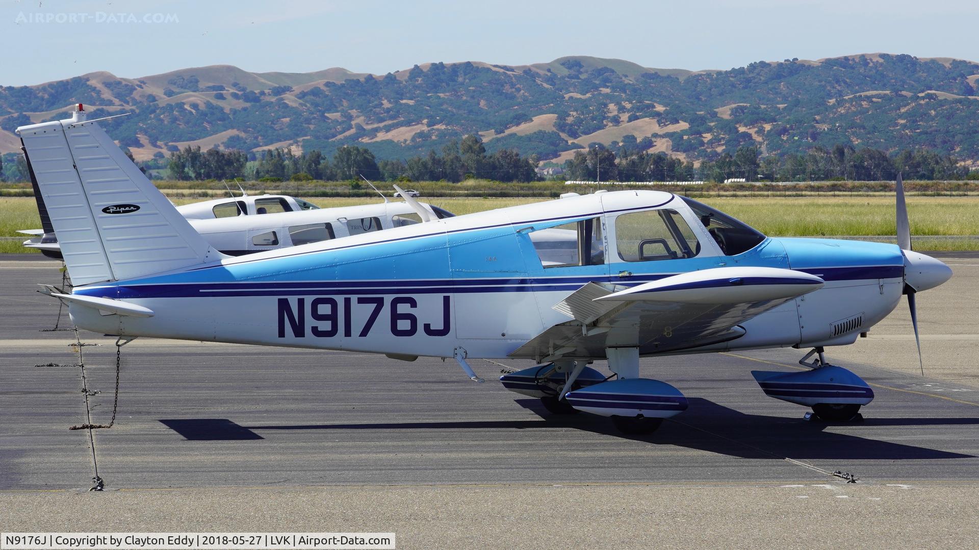 N9176J, 1966 Piper PA-28-180 C/N 28-3242, Livermore Airport California 2018.