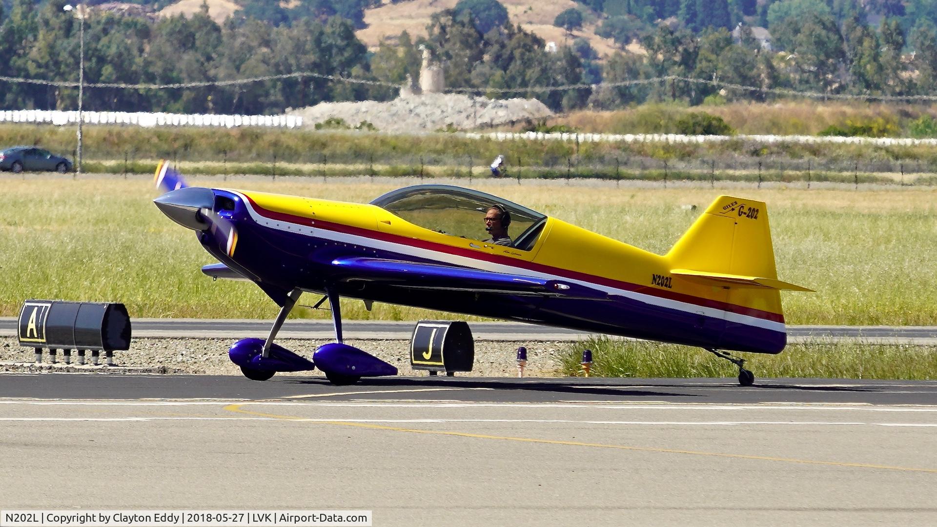 N202L, 2001 Giles G-202 C/N 001, Livermore Airport California 2018.