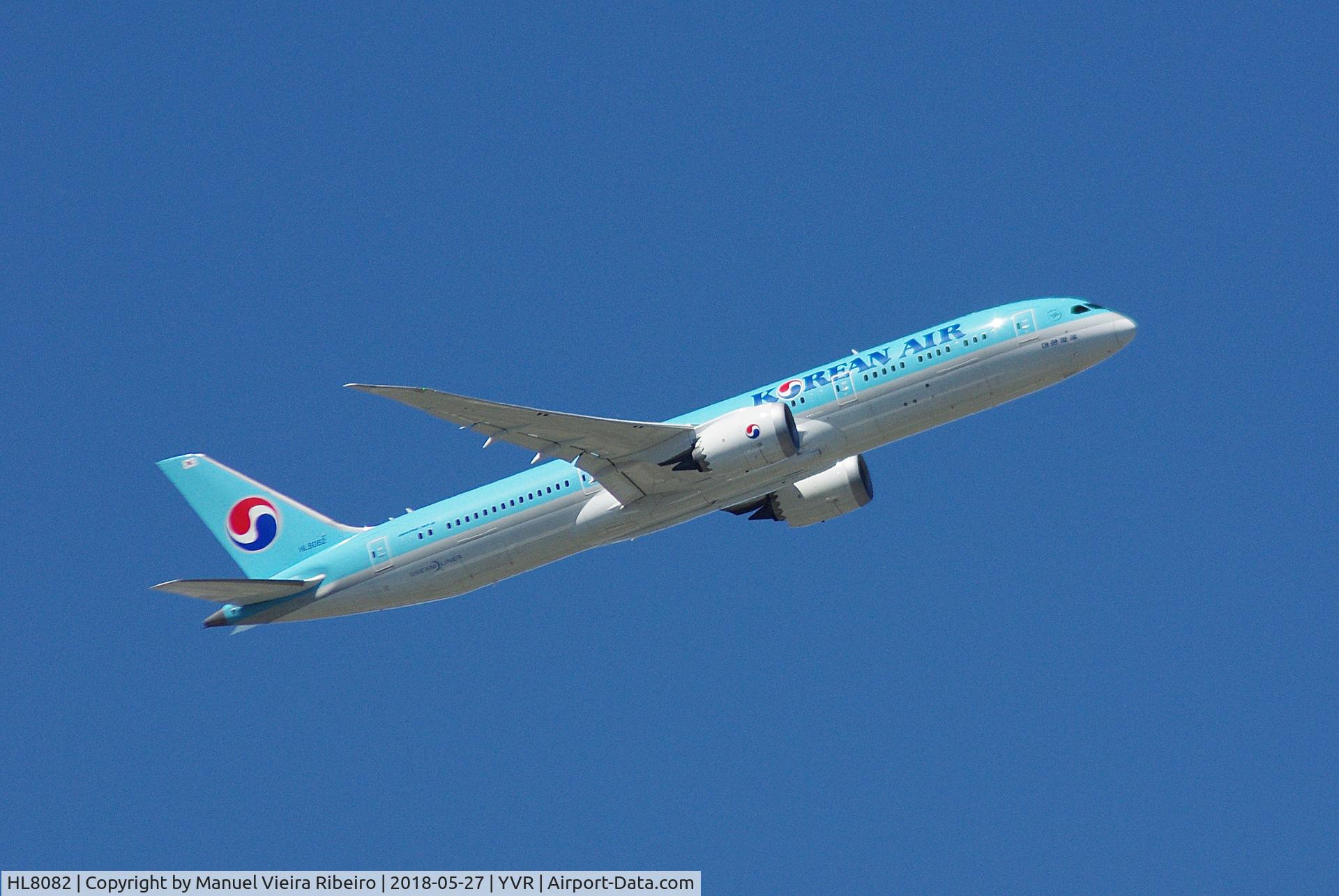 HL8082, 2017 Boeing 787-9 Dreamliner C/N 34811, KE72 to Incheon