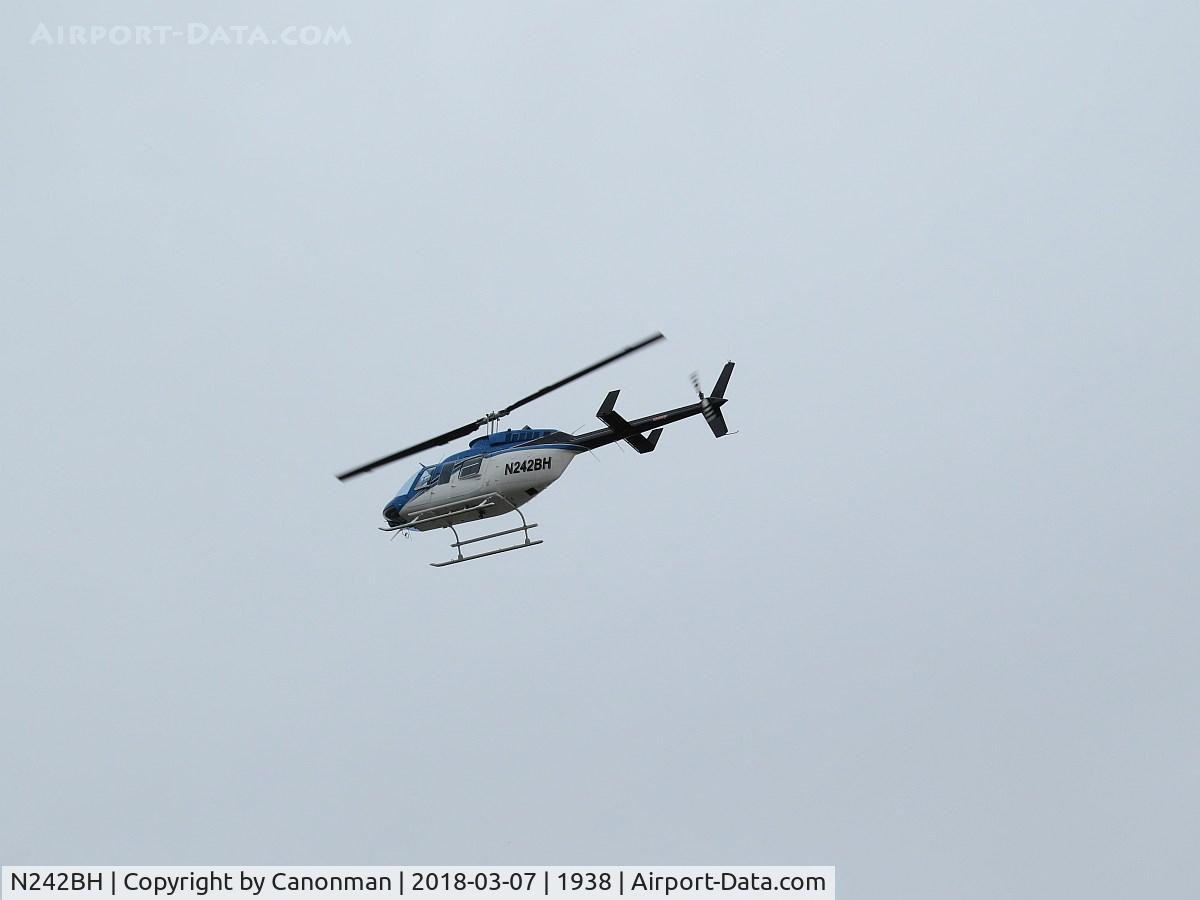 N242BH, 1980 Bell 206L-1 LongRanger II C/N 45506, airbourne