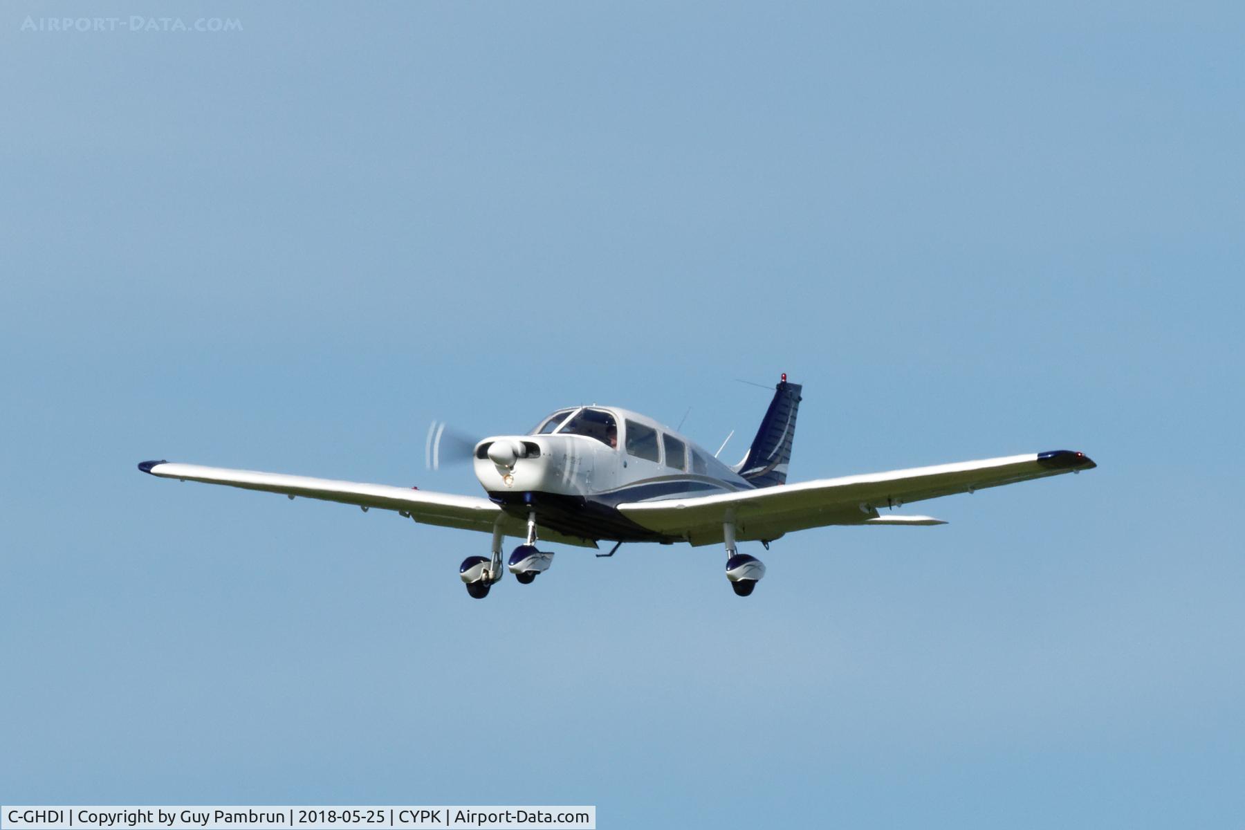 C-GHDI, 1974 Piper PA-28-151 Cherokee Warrior C/N 28-7415433, Landing