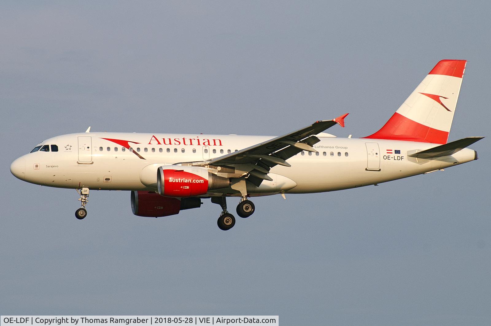 OE-LDF, 2005 Airbus A319-112 C/N 2547, Austrian Airlines Airbus A319