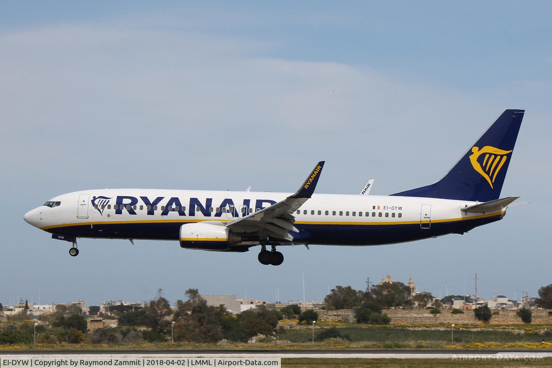 EI-DYW, 2008 Boeing 737-8AS C/N 33635, B737-800 EI-DYW Ryanair