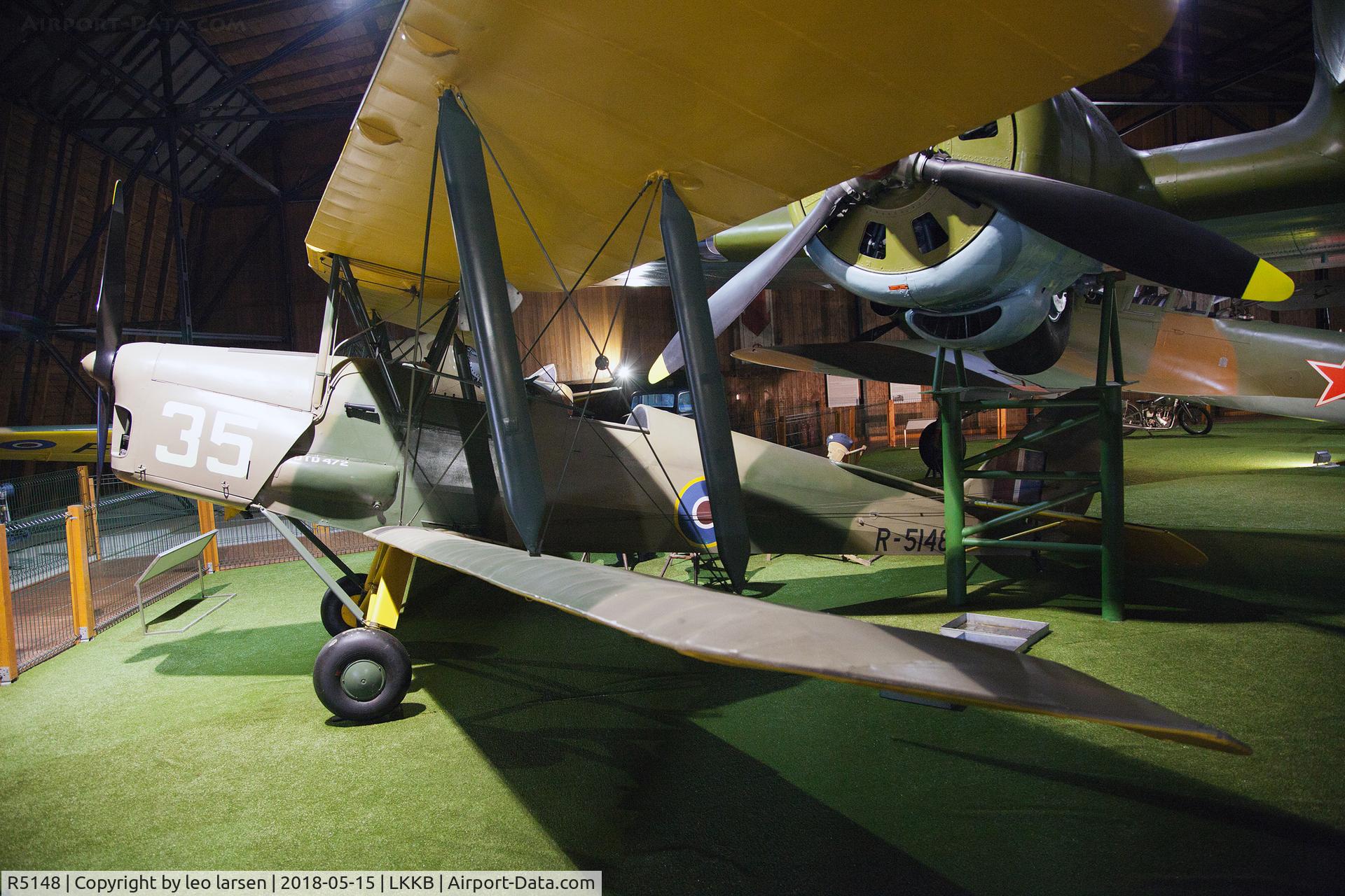 R5148, De Havilland DH-82A Tiger Moth II C/N 86536, Kbely Air Museum 15.5.2018