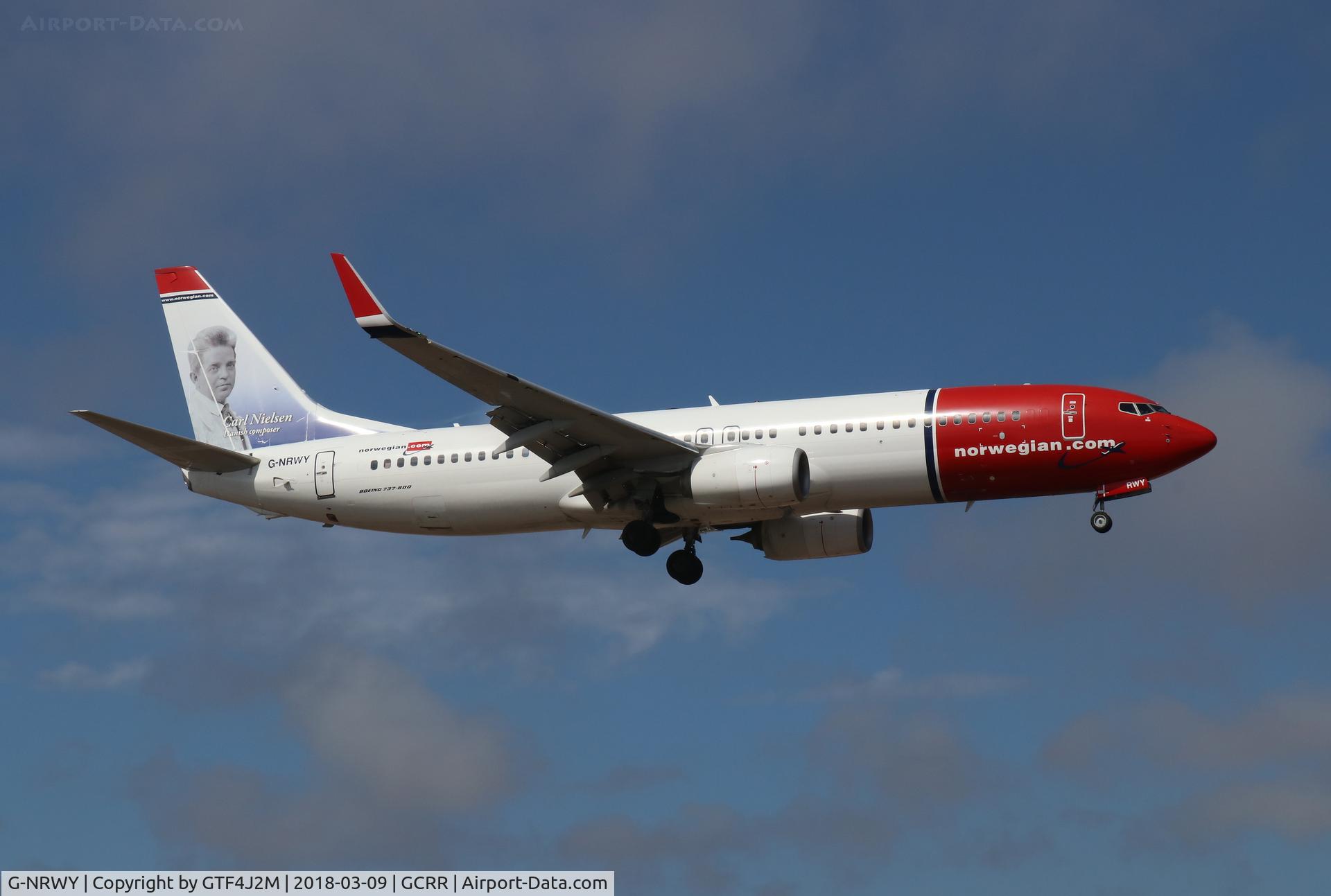 G-NRWY, 2013 Boeing 737-8JP C/N 39024, G-NRWY Norwegian at Lanzarote 9Mar18
