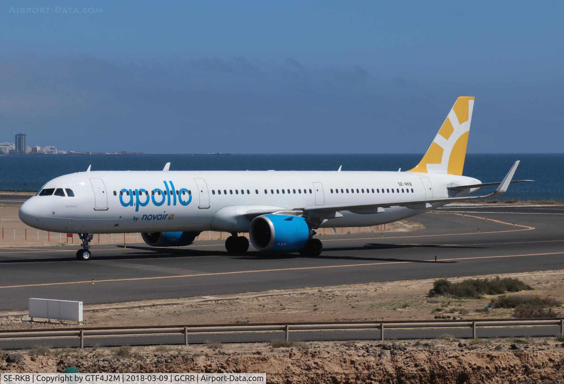 SE-RKB, 2017 Airbus A321-251N C/N 7807, SE-RKB  Novair at Lanzarote 9Mar18