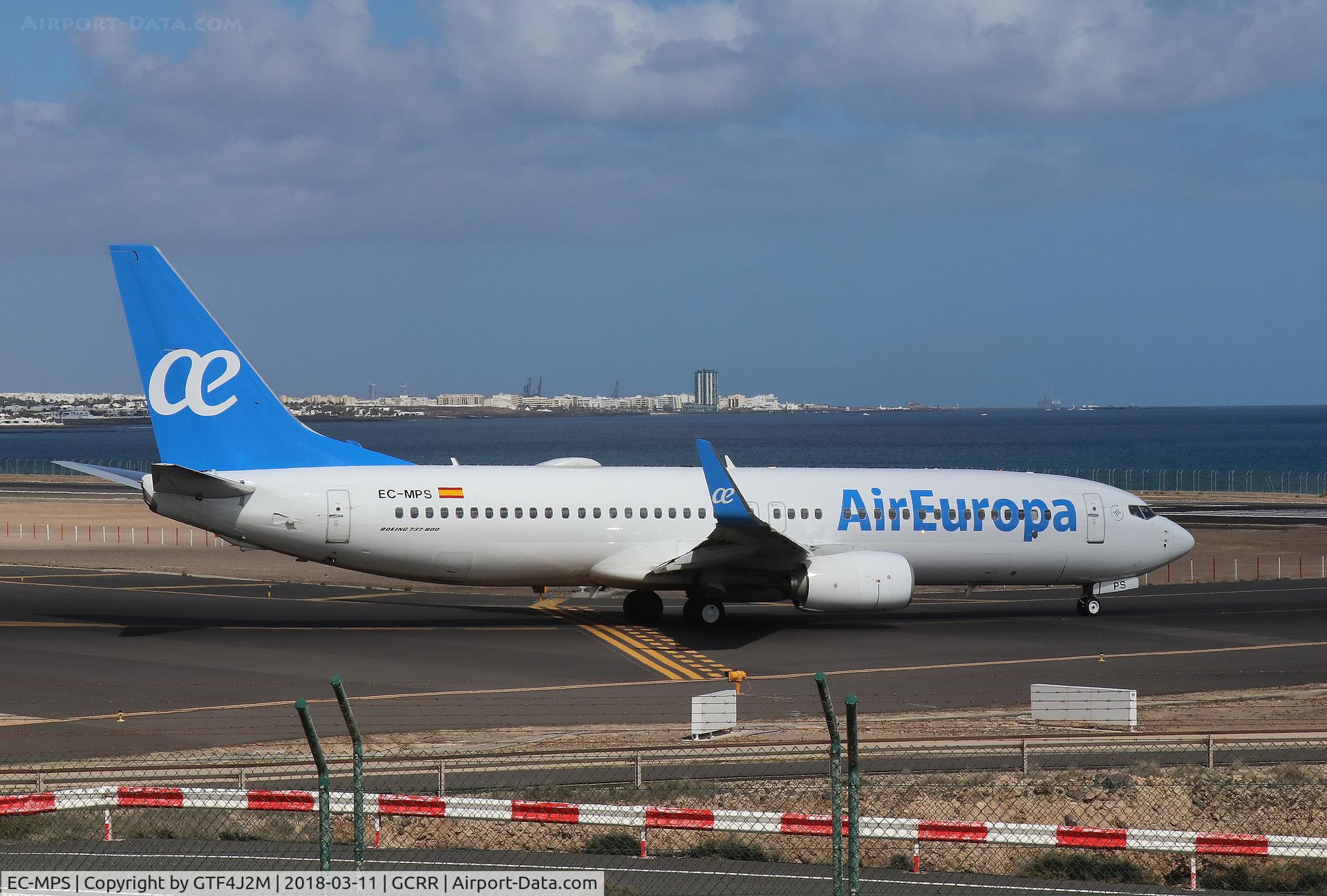 EC-MPS, 2017 Boeing 737-85P C/N 60587, EC-MPS  Air Europa at Lanzarote 11Mar18