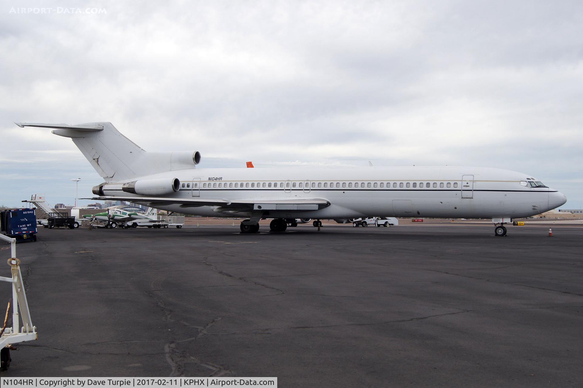 N104HR, 1979 Boeing 727-223 C/N 21525, Owned and flown by Paradigm Air. At one time it was the team plane for the Houston Rockets of the NBA.
