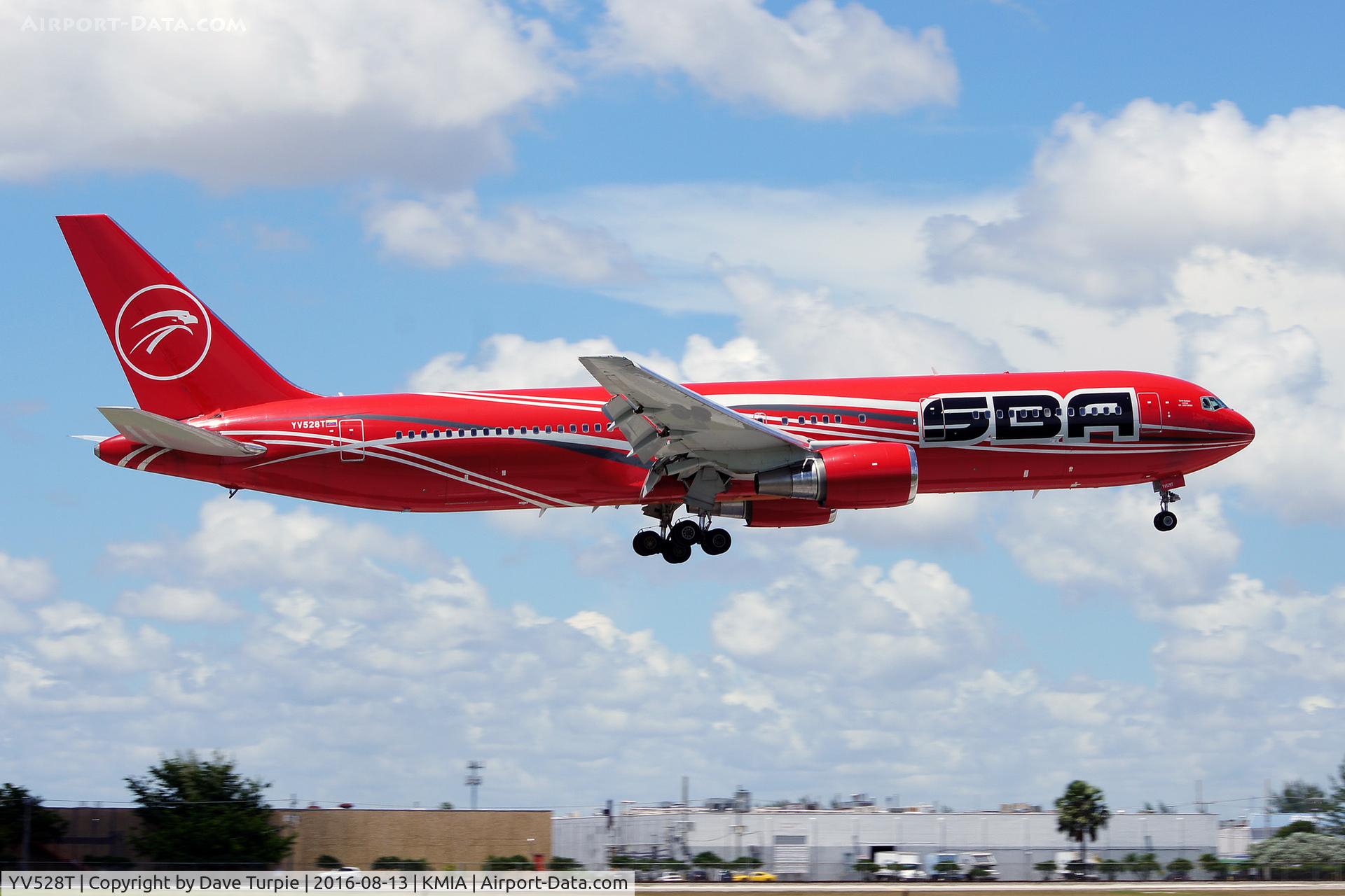 YV528T, Boeing 767-300/ER C/N 24349, New Livery.