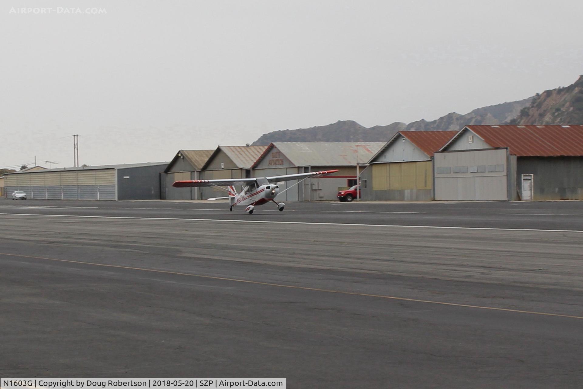 N1603G, 1968 Champion 7ECA Citabria C/N 609, 1968 Champion 7ECA CITABRIA, Lycoming O-320 150 Hp, landing Rwy 22