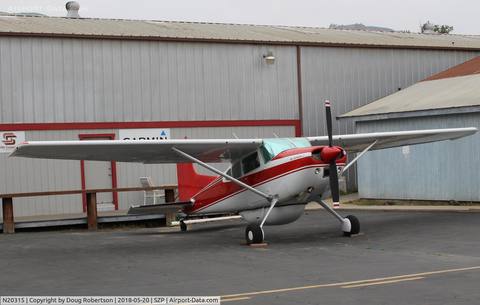 N20315, 1981 Cessna 180K Skywagon C/N 18053184, 1981 Cessna 180K SKYWAGON, Continental O-470-K 230 Hp, ventral carrier equipped, at Ray's Aviation