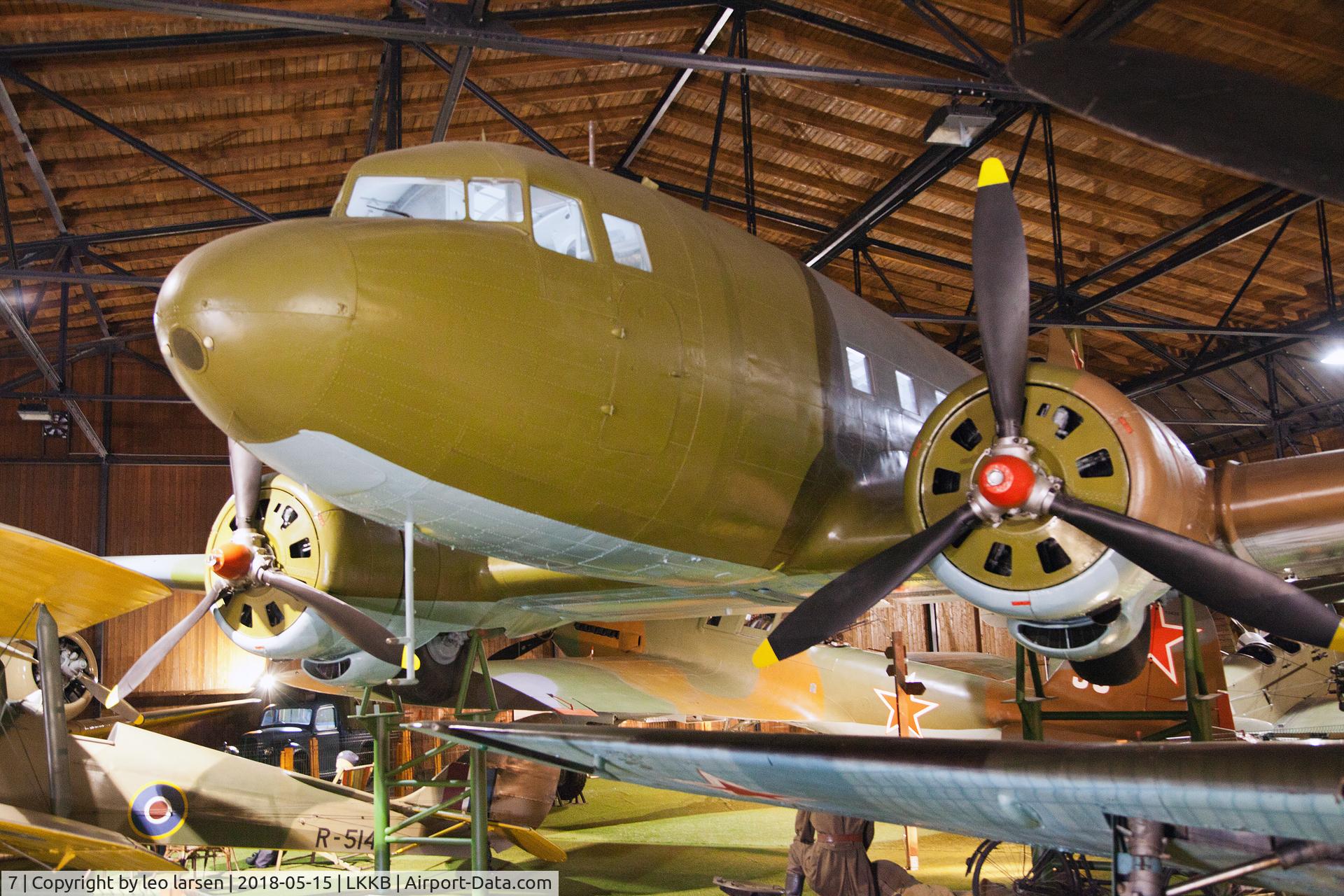 7, 1952 Lisunov (Douglas) Li-2P C/N 23443002, Kbely Air Museum 15.5.2018 .Aircraft is ex CSA OK-GAH,Czh AF D-38 and 3002.