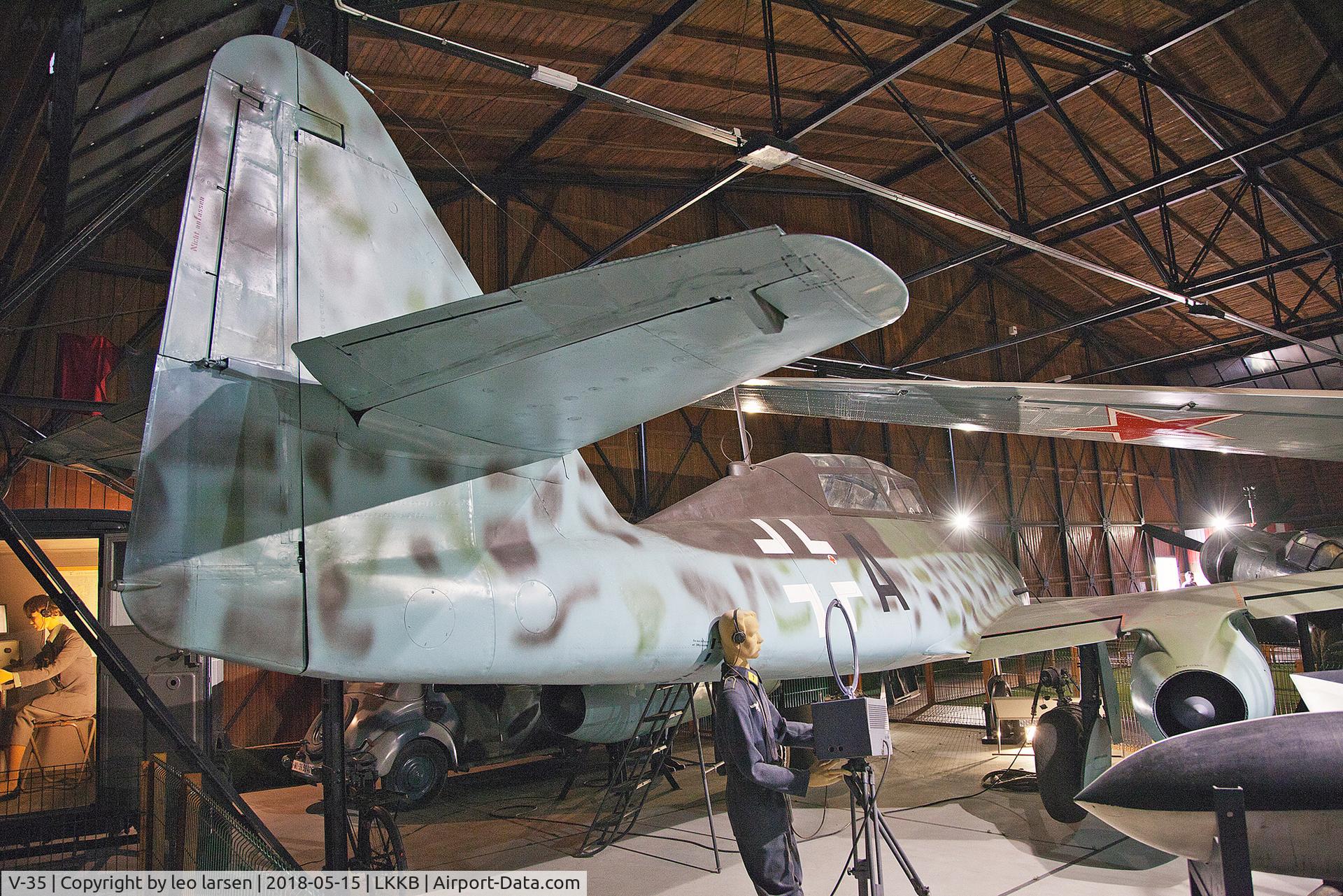 V-35, 1946 Avia CS-92 C/N 5, Kbely Air Museum 15.5.2018.Aircraft paintet as code 