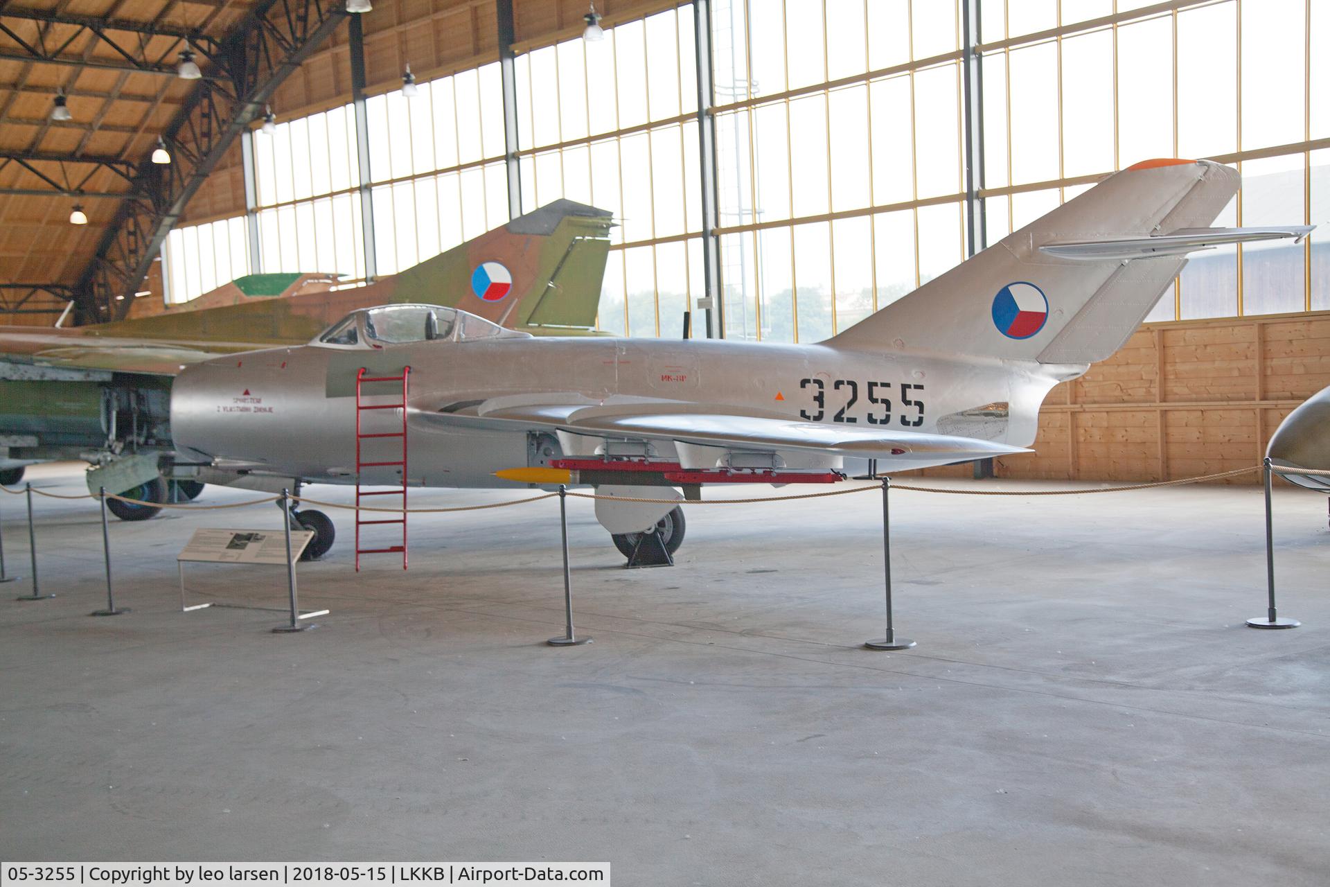 05-3255, Mikoyan-Gurevich MiG-15bisSB C/N 613255, Kbely Air Museum 15.5.2018.In service between1956-5.10.82.With 1800 flight hrs.