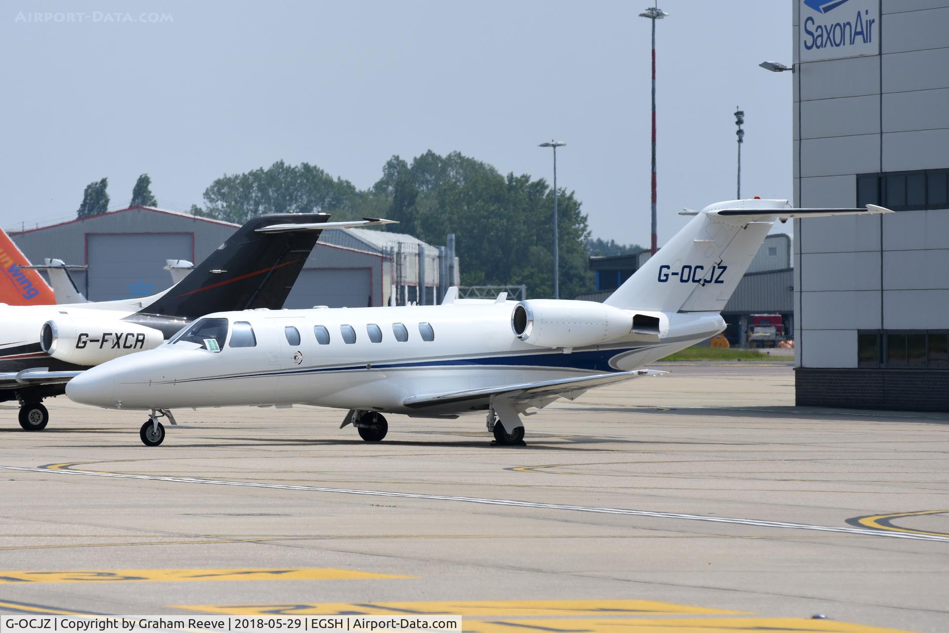 G-OCJZ, 1994 Cessna 525A CitationJet CJ2 C/N 525A-0051, Parked at Norwich.