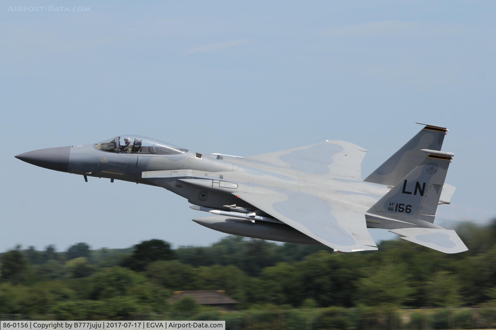 86-0156, 1986 McDonnell Douglas F-15C Eagle C/N 1003/C384, at TATOO 2017