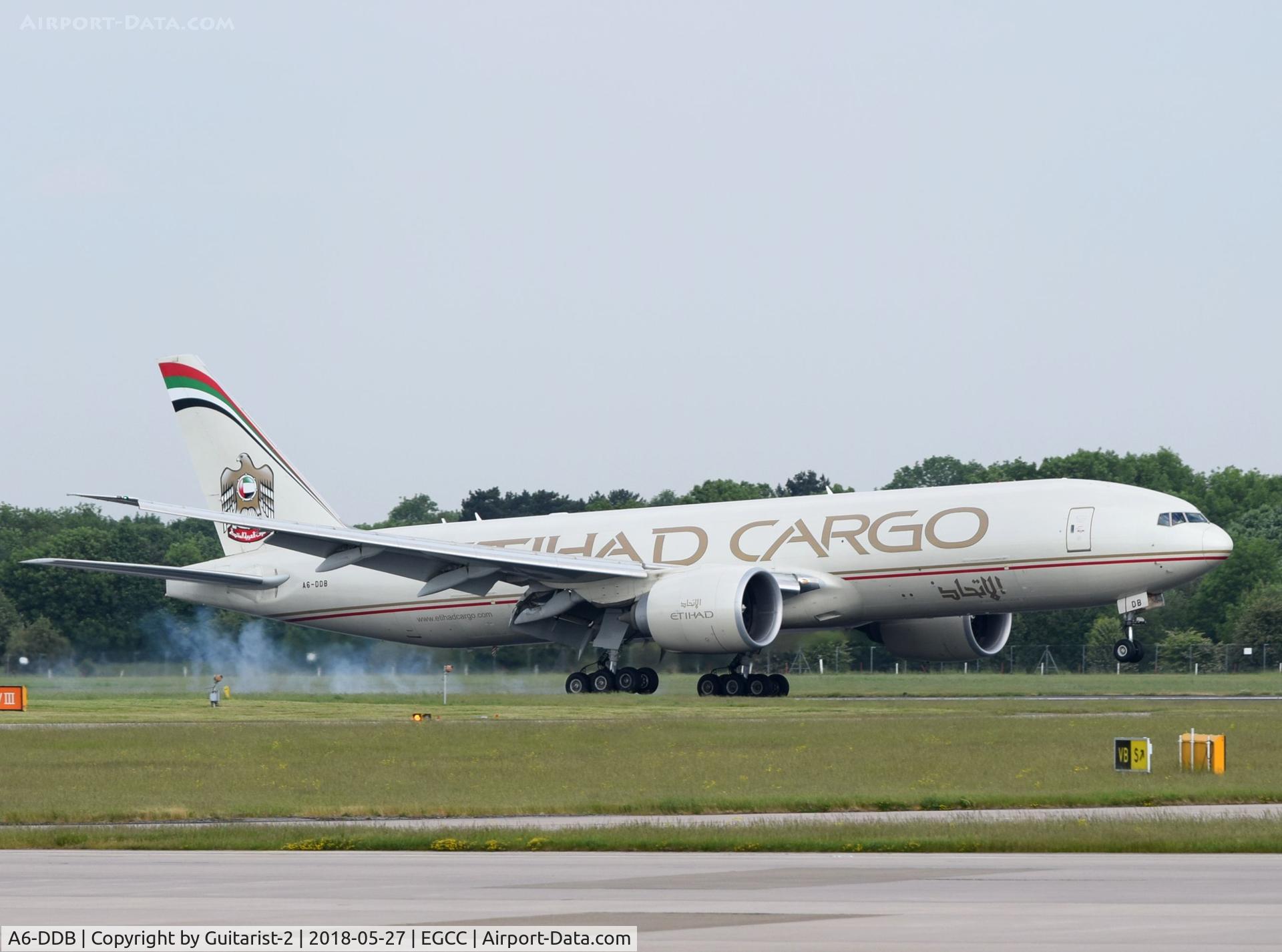 A6-DDB, 2013 Boeing 777-FFX C/N 39692, At Manchester