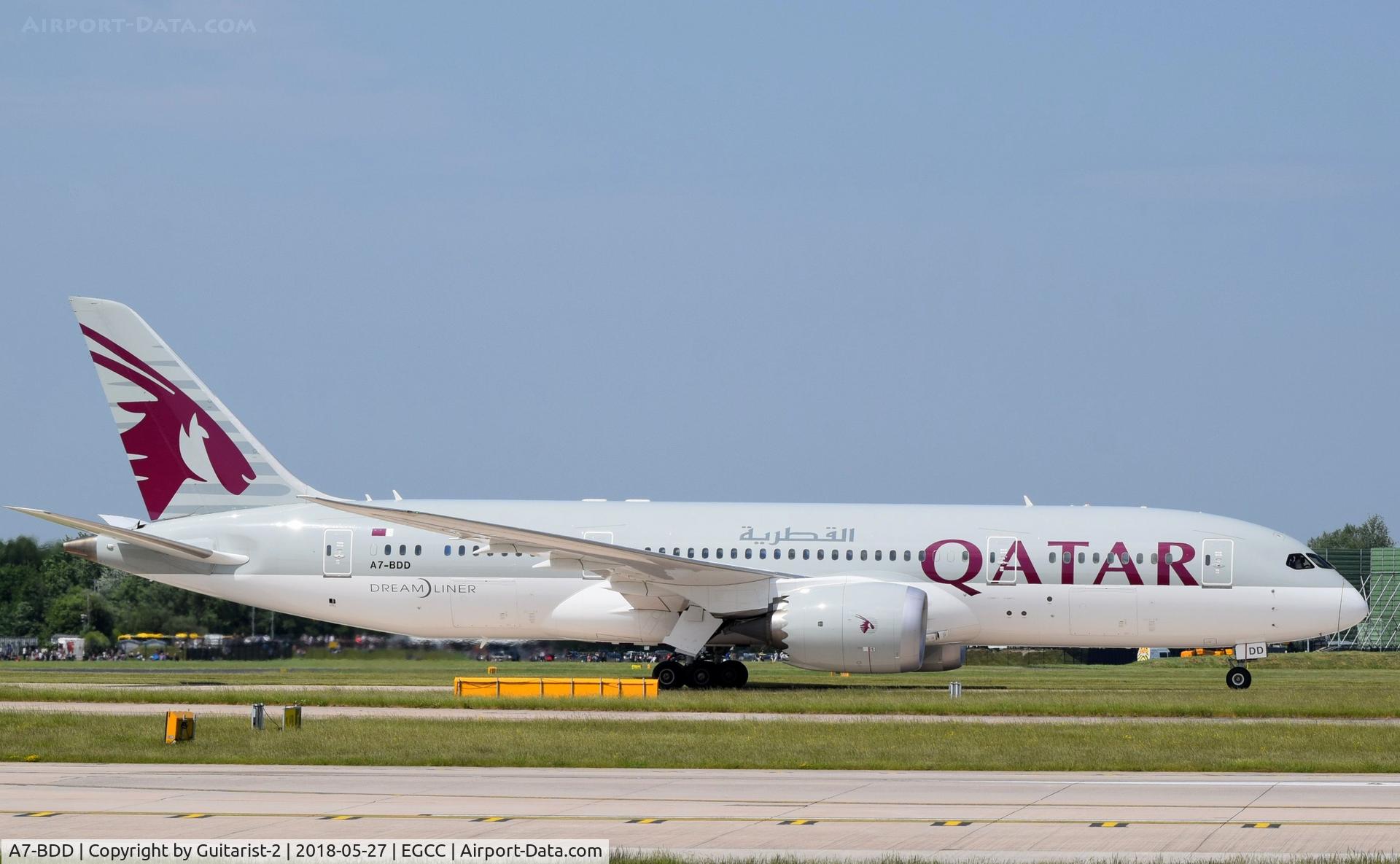 A7-BDD, 2016 Boeing 787-8 Dreamliner Dreamliner C/N 38348, At Manchester