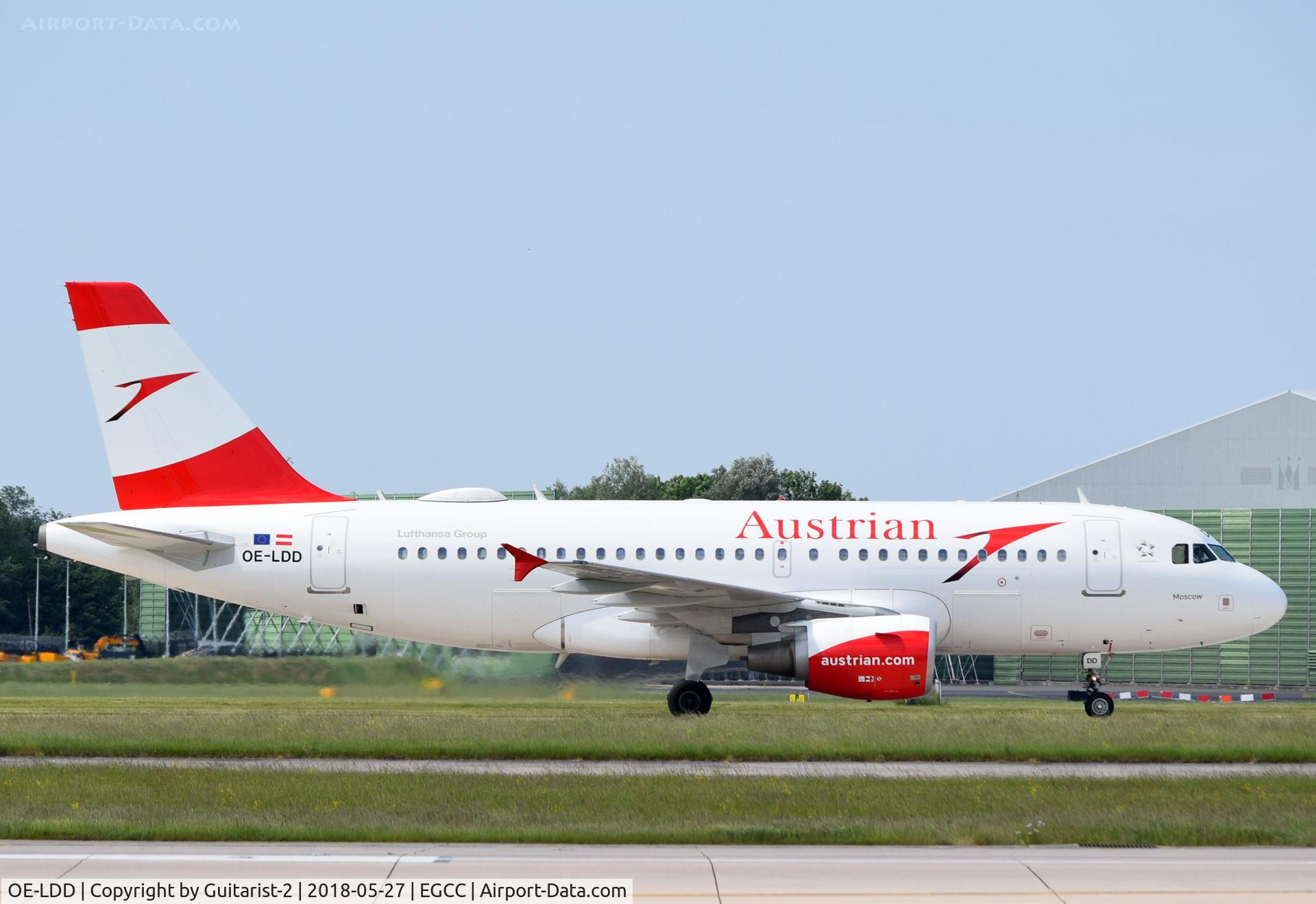 OE-LDD, 2005 Airbus A319-112 C/N 2416, At Manchester
