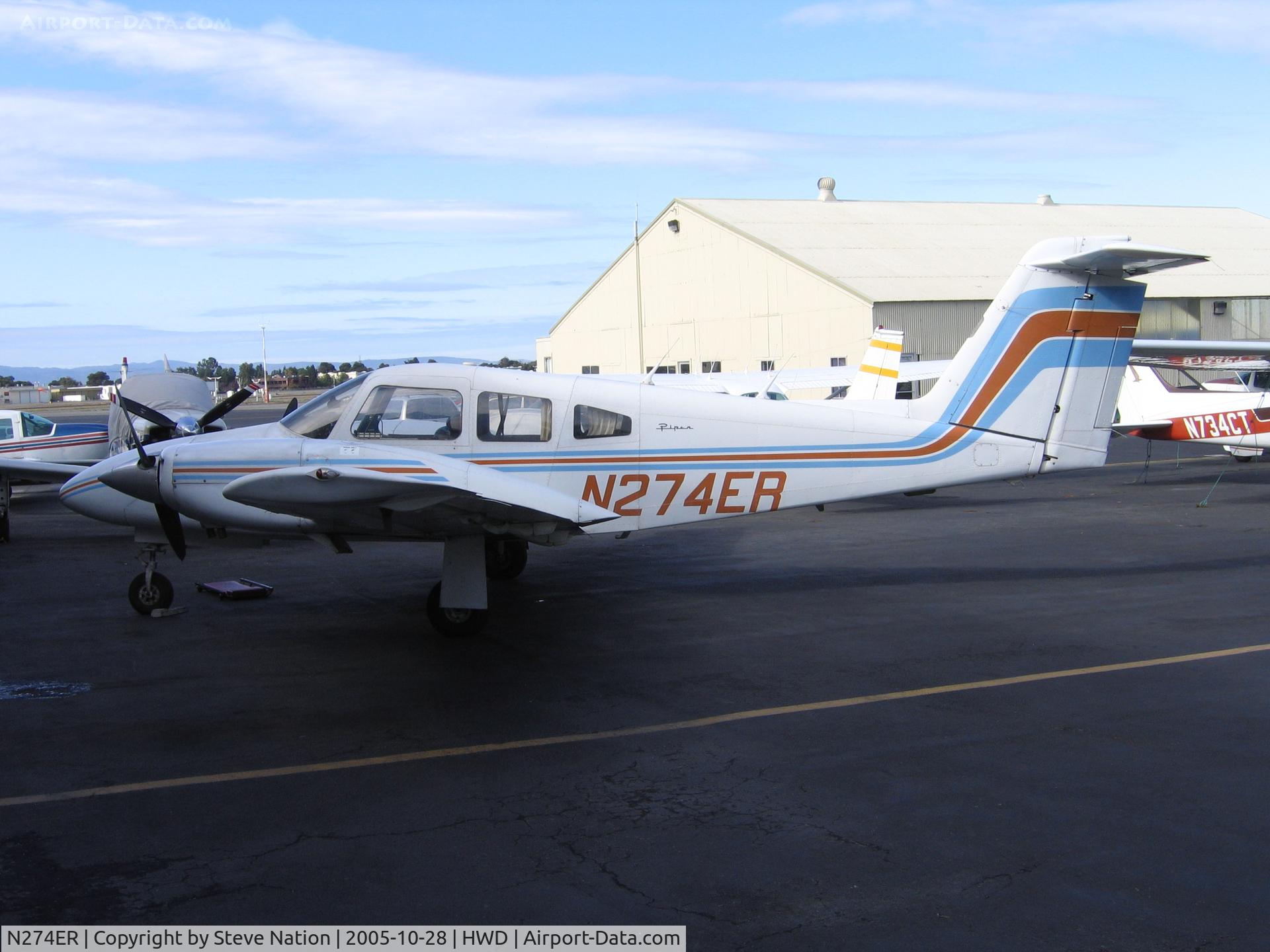 N274ER, 1978 Piper PA-44-180 Seminole C/N 44-7995083, Hifine Air's 1978 Piper PA-44-180 at Hayward, CA