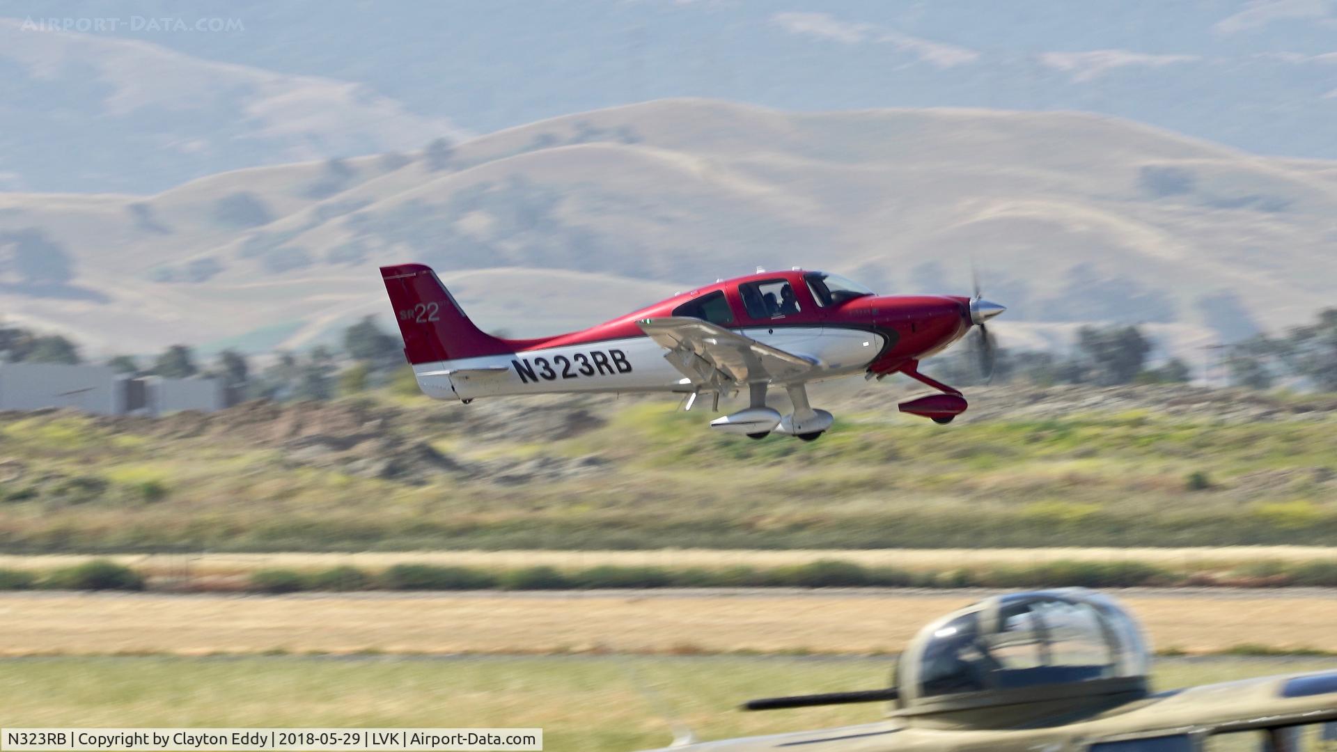 N323RB, 2012 Cirrus SR22 C/N 3906, Livermore Airport California 2018.