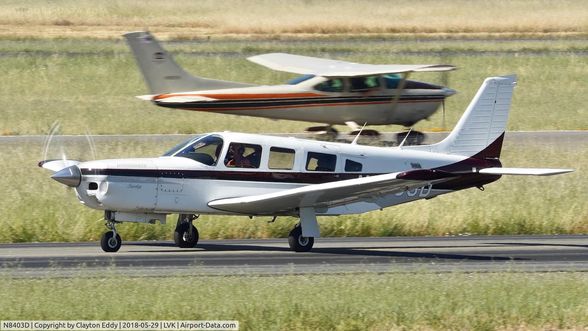 N8403D, 1981 Piper PA-32R-301T Turbo Saratoga C/N 32R-8129078, Livermore Airport California 2018.