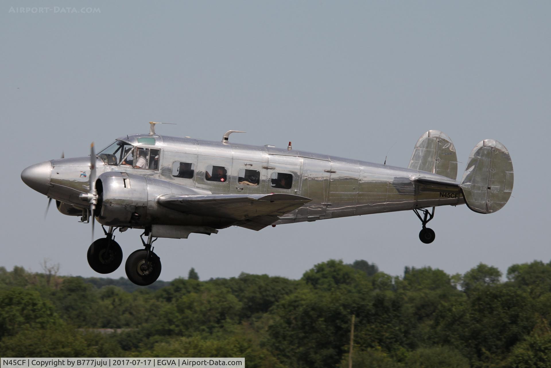 N45CF, 1959 Beech G18S C/N BA-466, at TATOO 2017