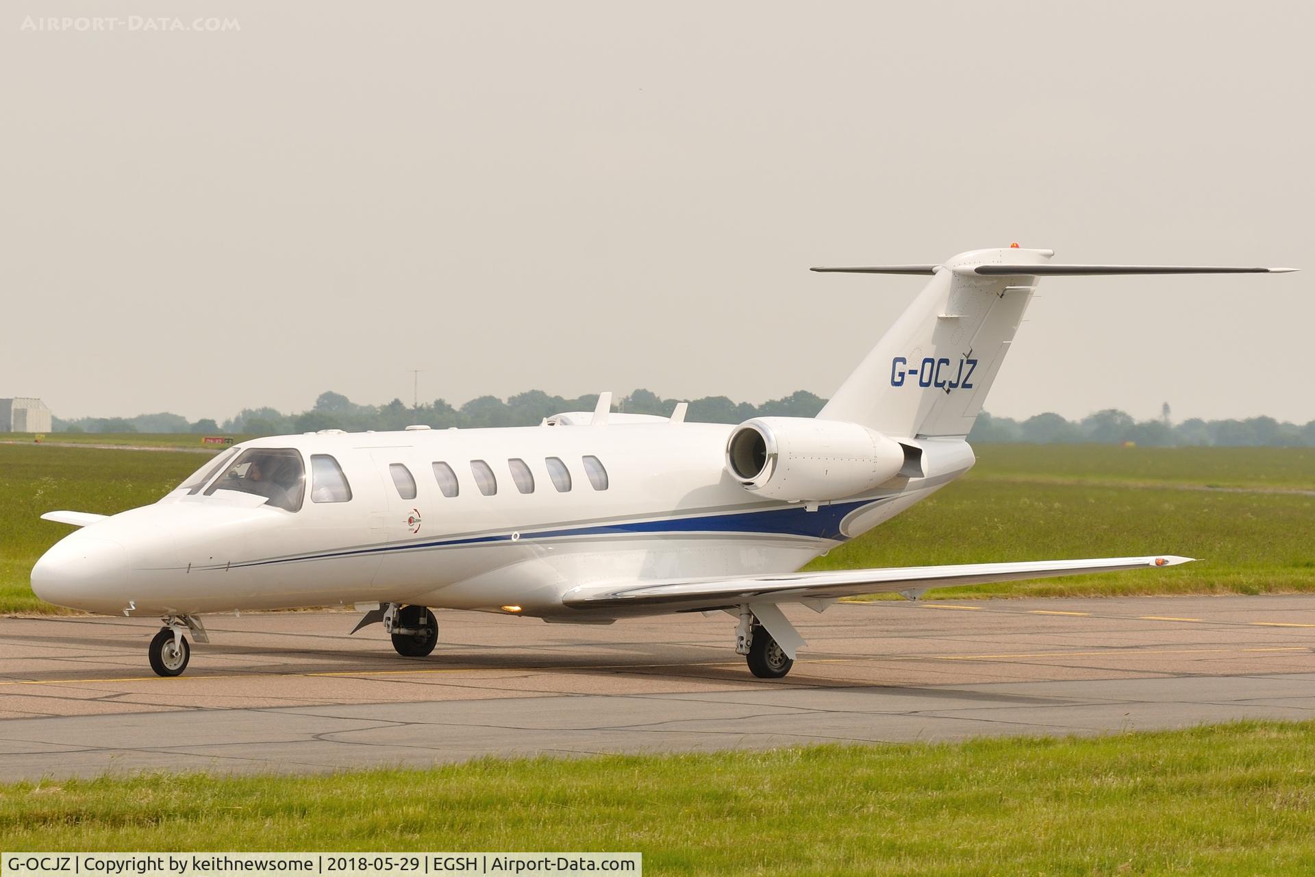 G-OCJZ, 1994 Cessna 525A CitationJet CJ2 C/N 525A-0051, Arriving at Norwich.
