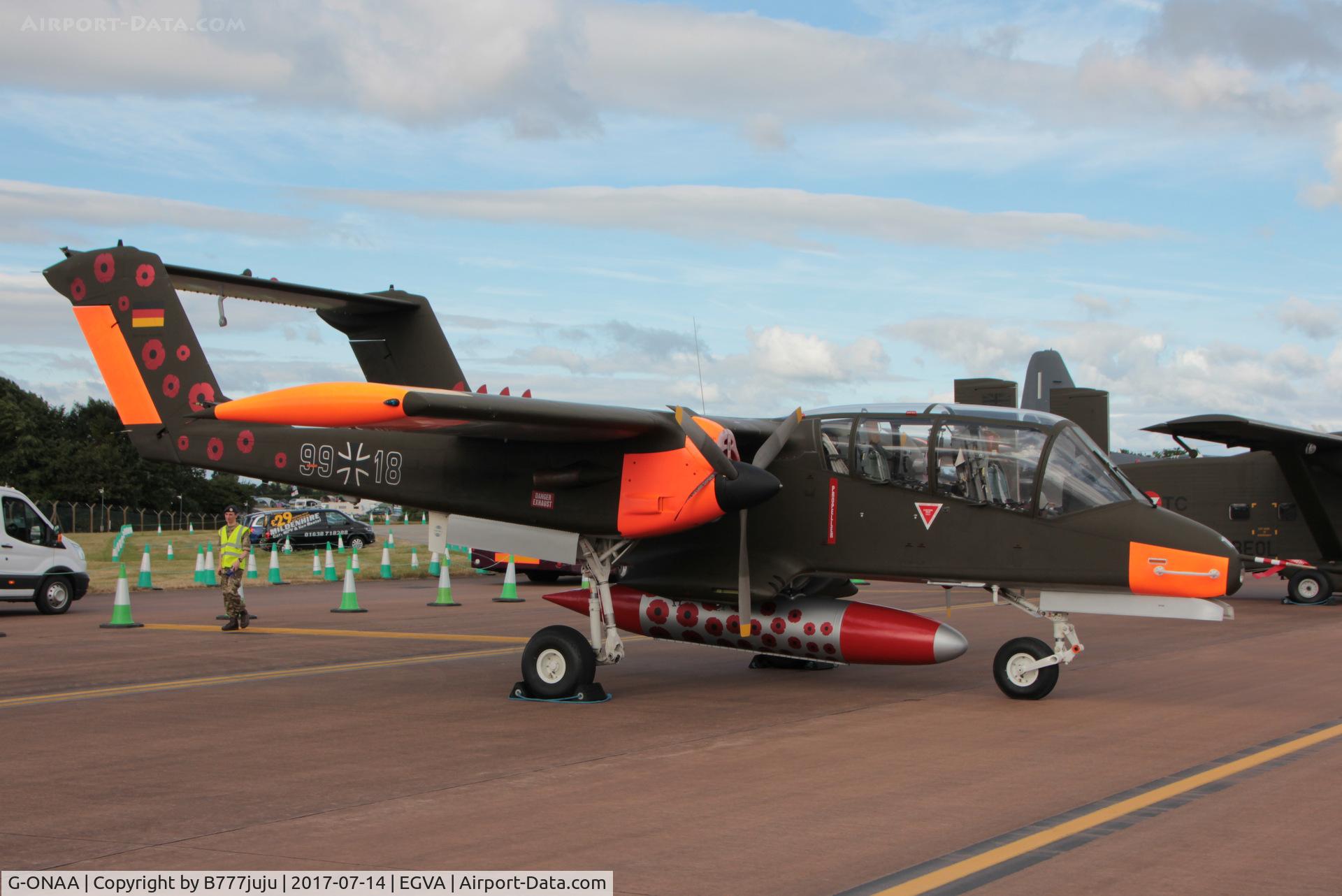 G-ONAA, 1971 North American OV-10B Bronco C/N 338-3, at TATOO 2017