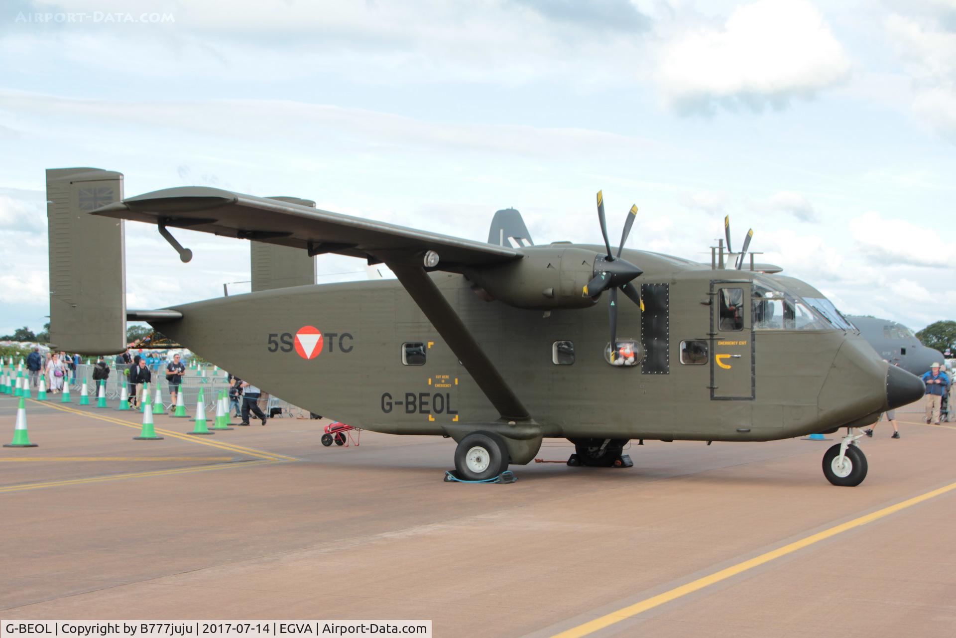 G-BEOL, 1977 Short SC-7 Skyvan 3-100 C/N SH.1954, at TATOO 2017