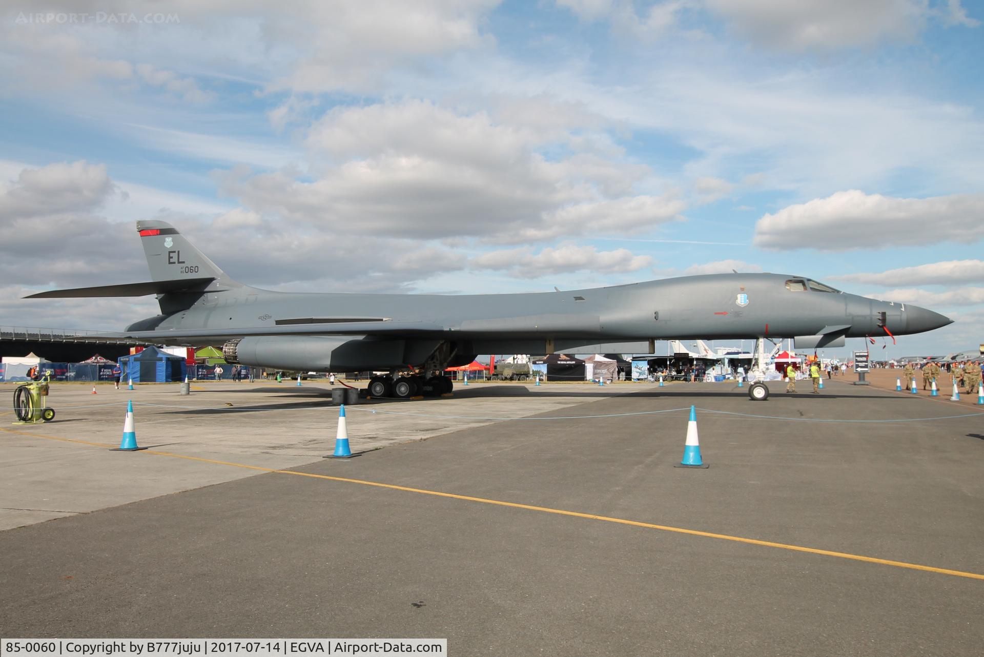85-0060, 1985 Rockwell B-1B Lancer C/N 20, at TATOO 2017