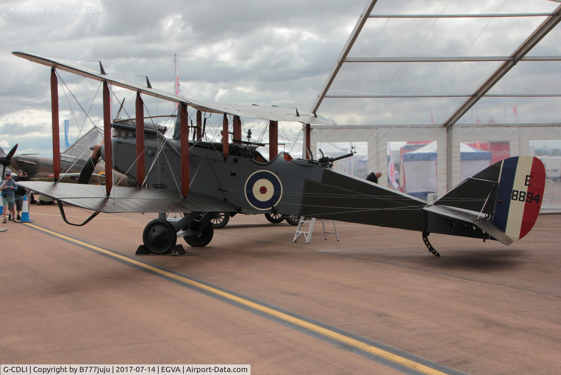G-CDLI, 1918 Airco DH9 C/N 1414, at TATOO 2017