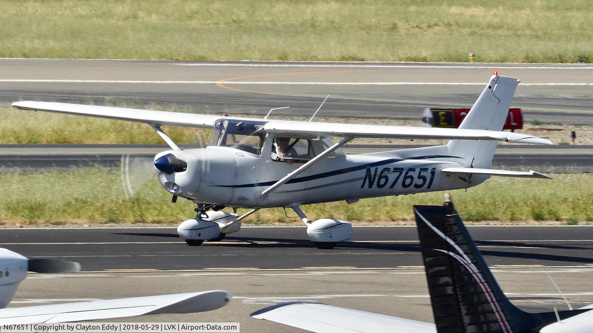 N67651, 1978 Cessna 152 C/N 15281963, Livermore Airport California 2018.