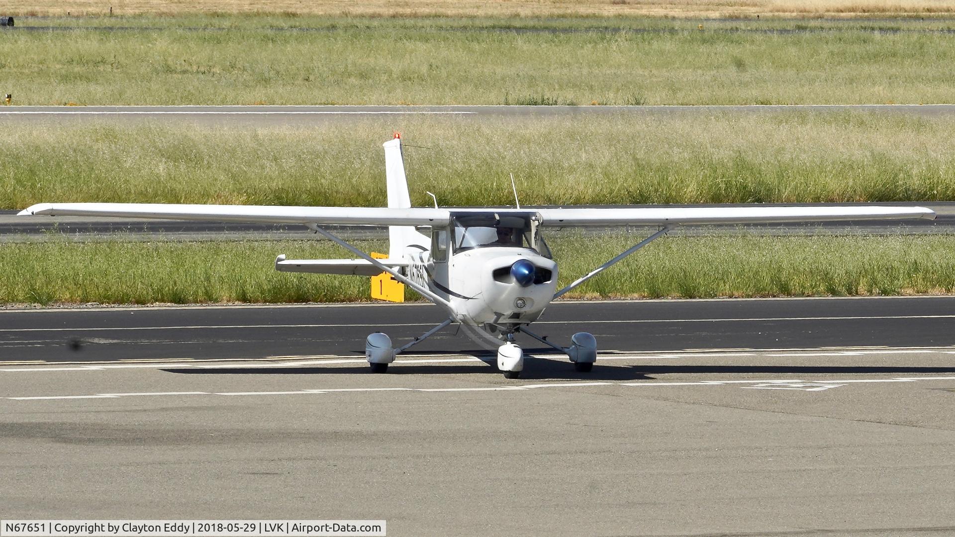 N67651, 1978 Cessna 152 C/N 15281963, Livermore Airport California 2018.