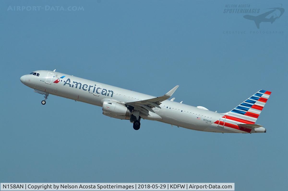 N158AN, 2016 Airbus A321-231 C/N 7009, Departure from Runway 18L