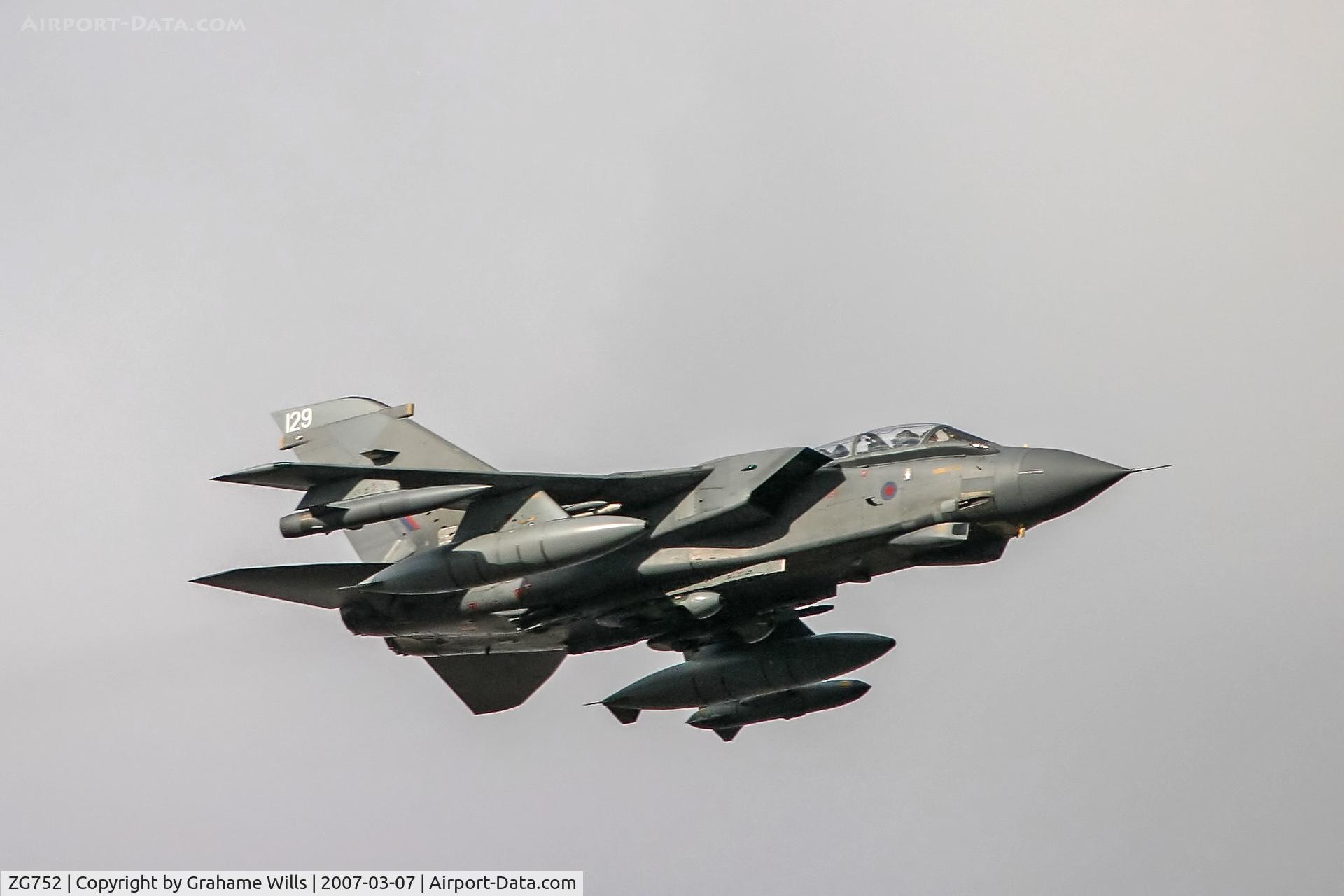 ZG752, 1991 Panavia Tornado GR.4 C/N 868/BT052/3424, Panavia Tornado GR4 ZG752 9 Sqd Donna Nook 7/3/07