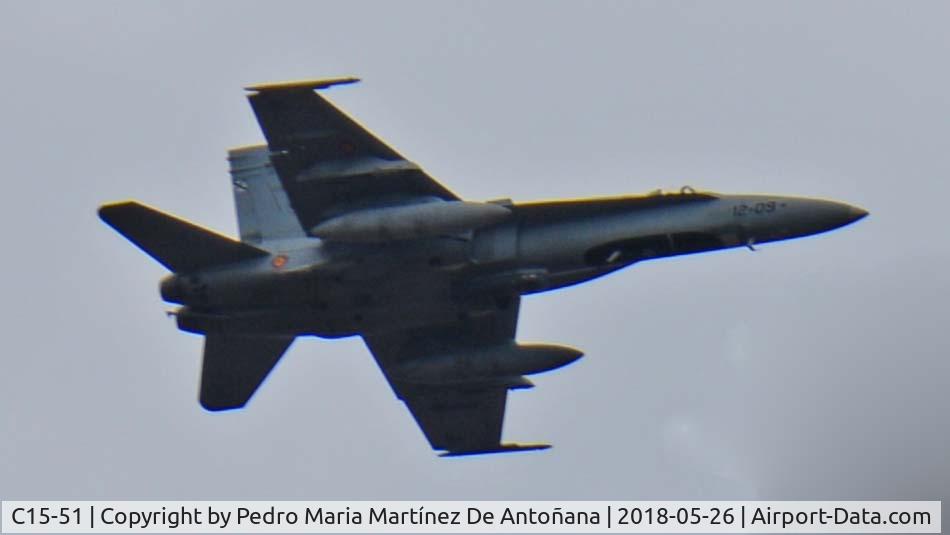 C15-51, McDonnell Douglas EF-18A+ Hornet C/N 0781/A567, Logroño -España