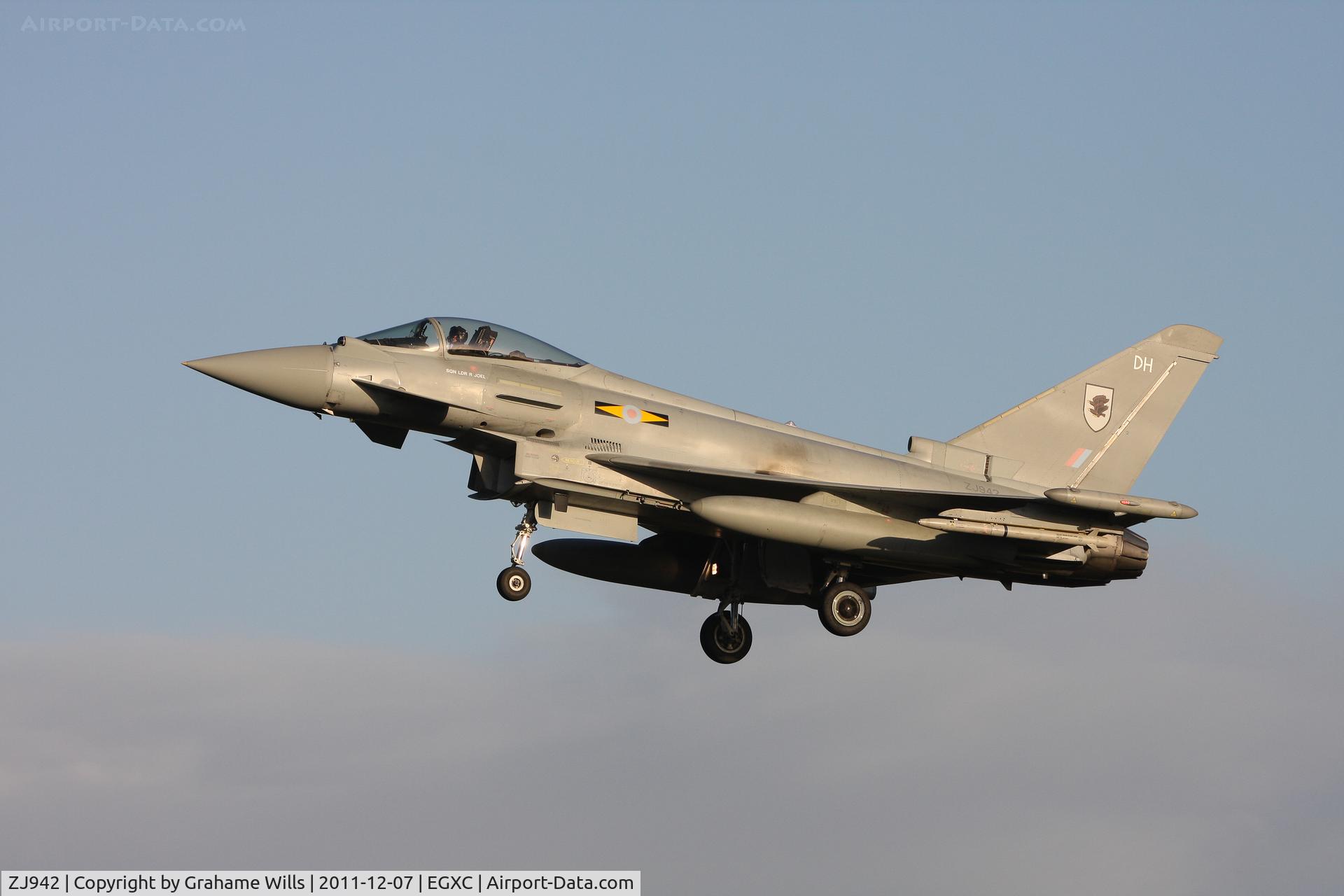 ZJ942, 2007 Eurofighter EF-2000 Typhoon FGR4 C/N 0137/BS035, Eurofighter Typhoon FGR4 ZJ942 11 Sqd RAF Coningsby 7/12/11