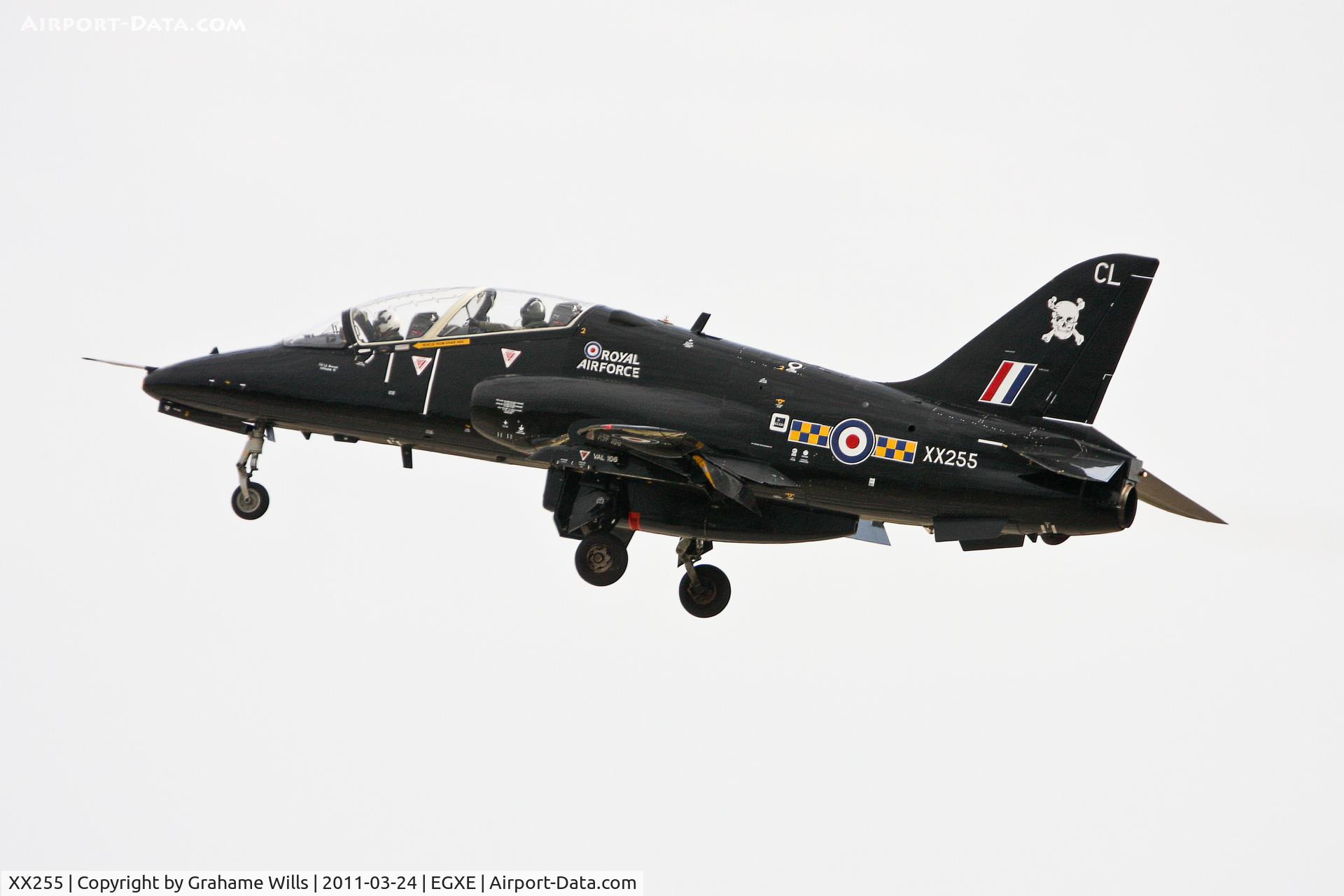 XX255, 1978 Hawker Siddeley Hawk T.1A C/N 091/312091/0573, BAe Hawk T1A XX255 100 Sqd RAF Leeming 24/3/11