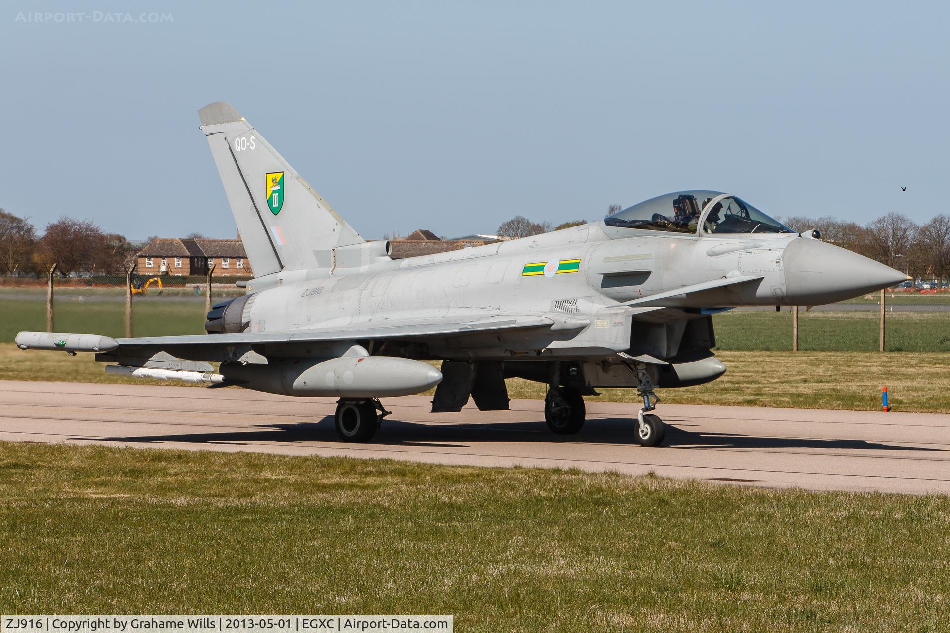 ZJ916, 2005 Eurofighter EF-2000 Typhoon FGR4 C/N 0057/BS007, Eurofighter Typhoon FGR4 ZJ916 3 Sqd RAF Coningsby 1/5/13
