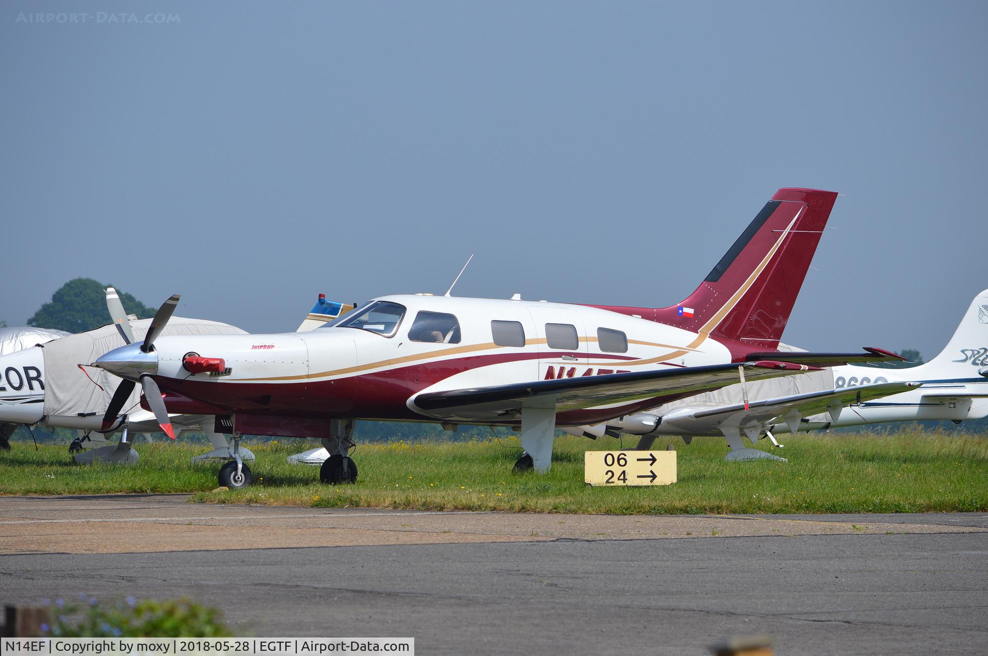 N14EF, 1988 Piper PA-46-350P Malibu Mirage C/N 4622009, Piper PA-46-350P at Fairoaks.